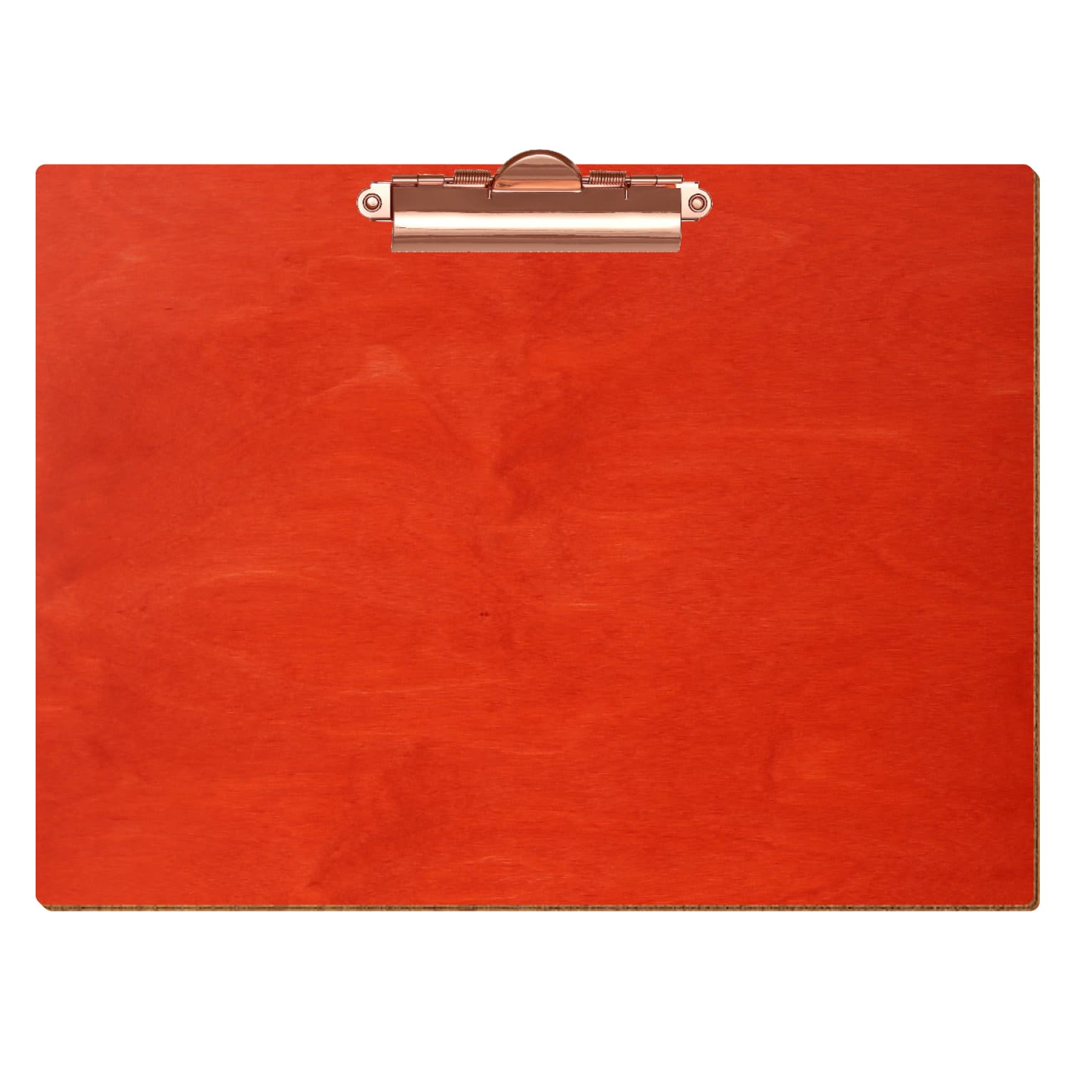 Klemmbrett Standardform Scharlachrot A4 querkant Zahnklemme roségold