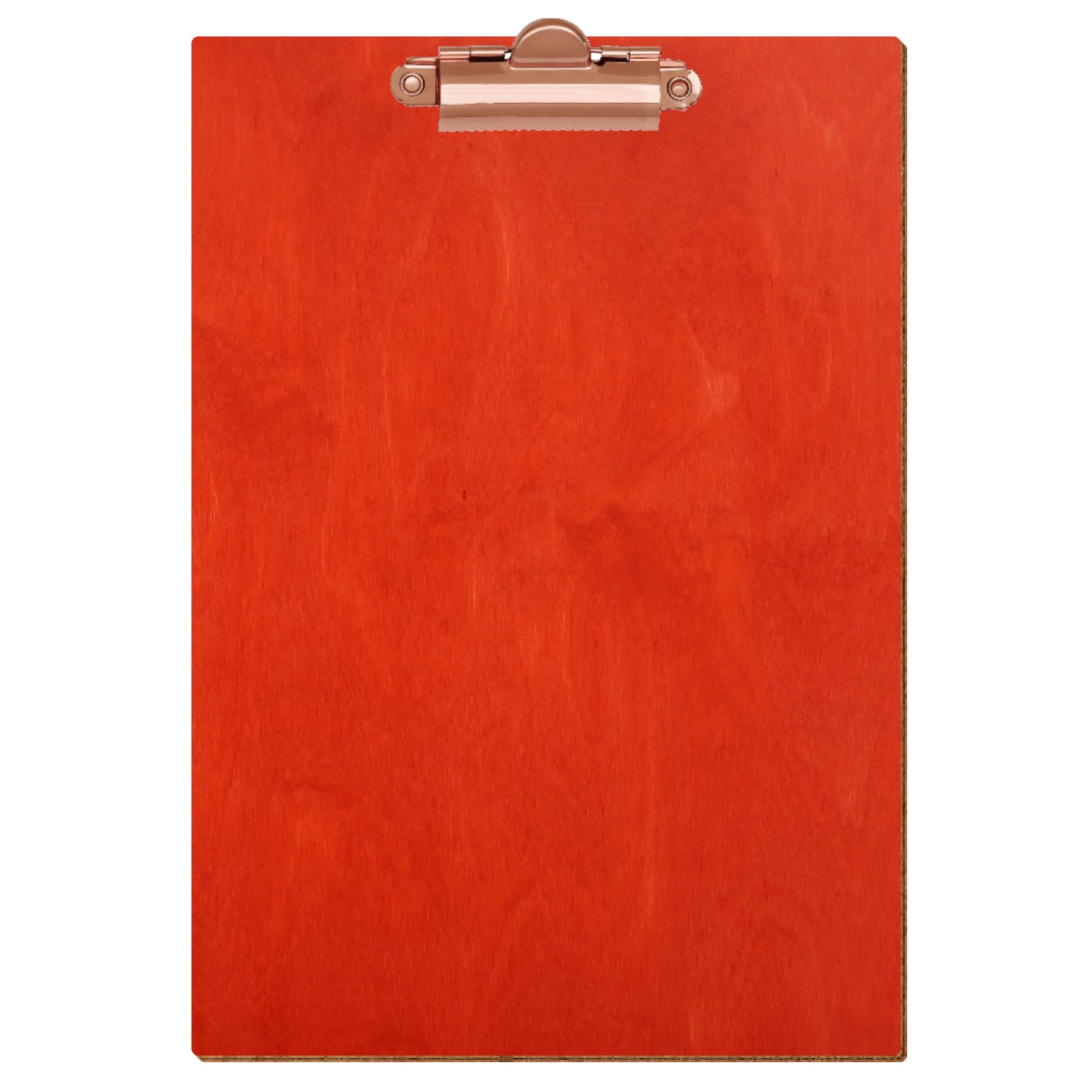 Klemmbrett Standardform Scharlachrot A5 hochkant Zahnklemme roségold