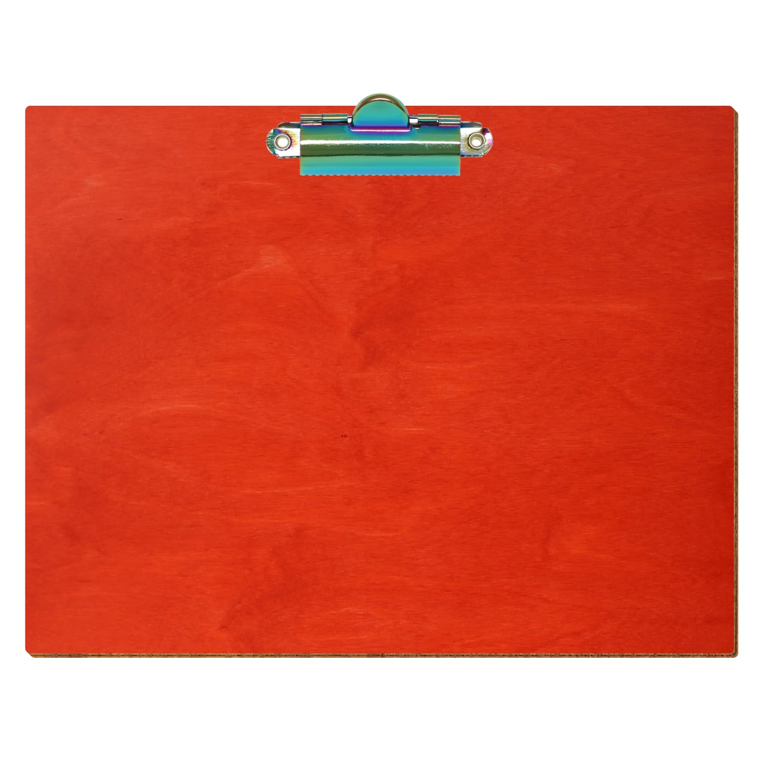 Klemmbrett Standardform Scharlachrot A5 querkant Zahnklemme Regenbogen
