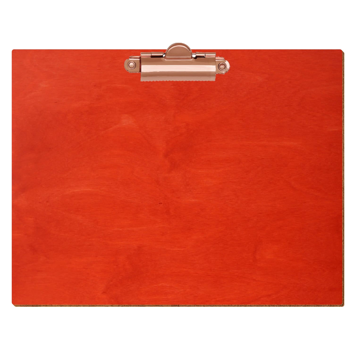 Klemmbrett Standardform Scharlachrot A5 querkant Zahnklemme roségold