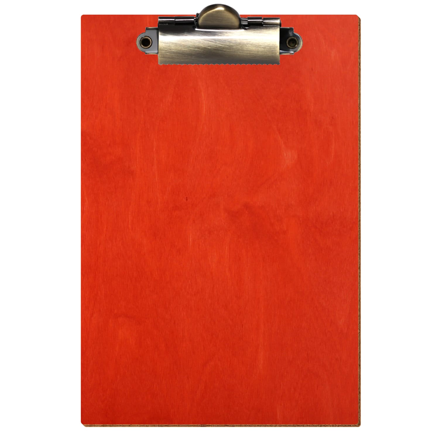 Klemmbrett Standardform Scharlachrot A6 hochkant Zahnklemme antik