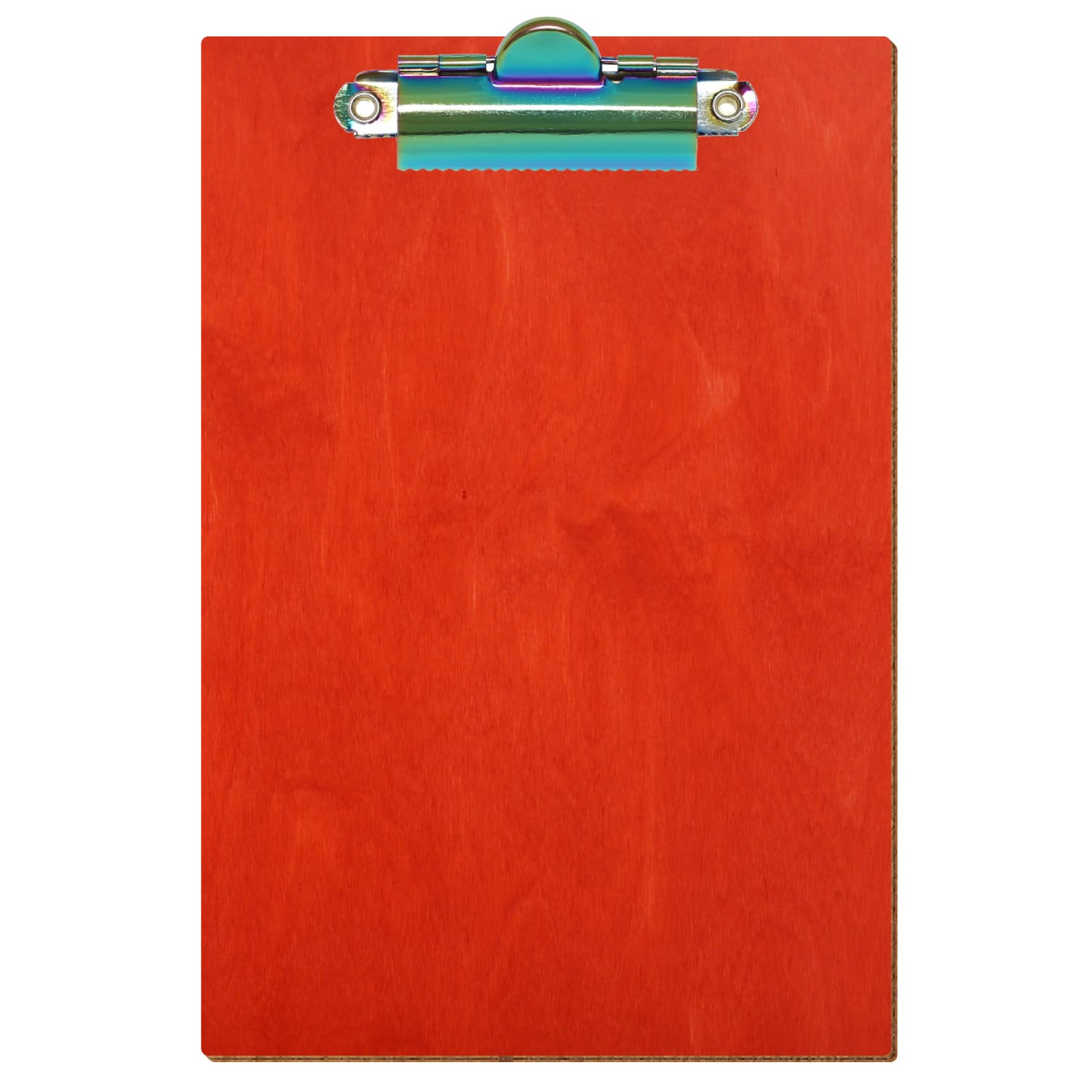 Klemmbrett Standardform Scharlachrot A6 hochkant Zahnklemme Regenbogen