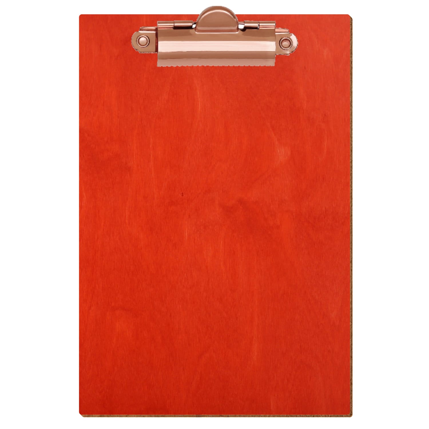 Klemmbrett Standardform Scharlachrot A6 hochkant Zahnklemme roségold