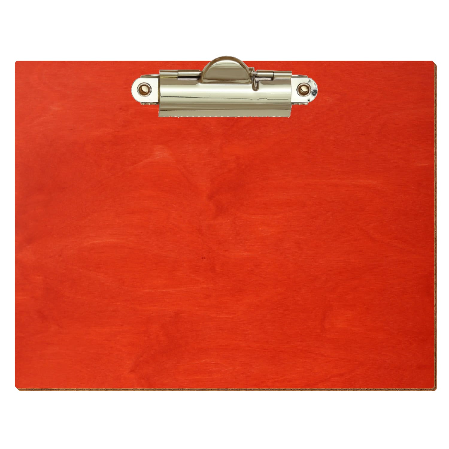 Klemmbrett Standardform Scharlachrot A6 querkant Zahnklemme gold