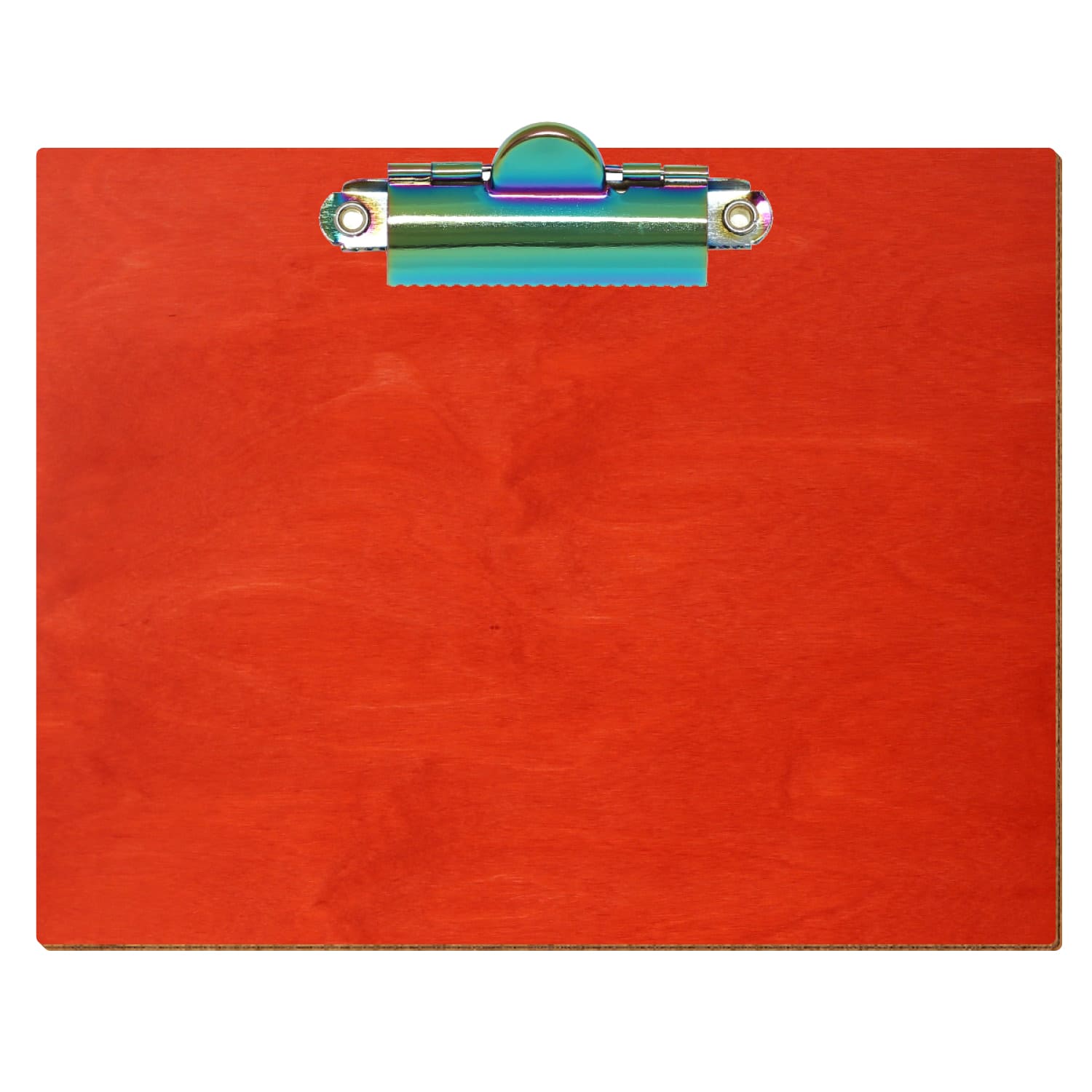 Klemmbrett Standardform Scharlachrot A6 querkant Zahnklemme Regenbogen