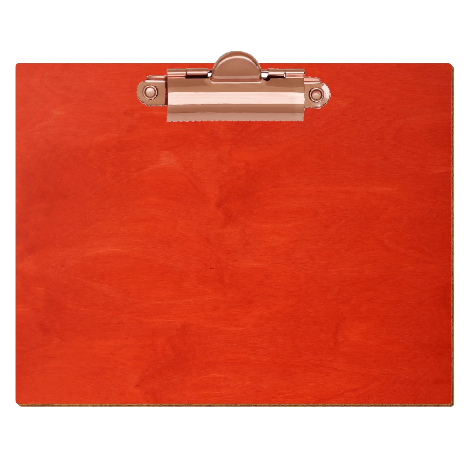 Klemmbrett Standardform Scharlachrot A6 querkant Zahnklemme roségold
