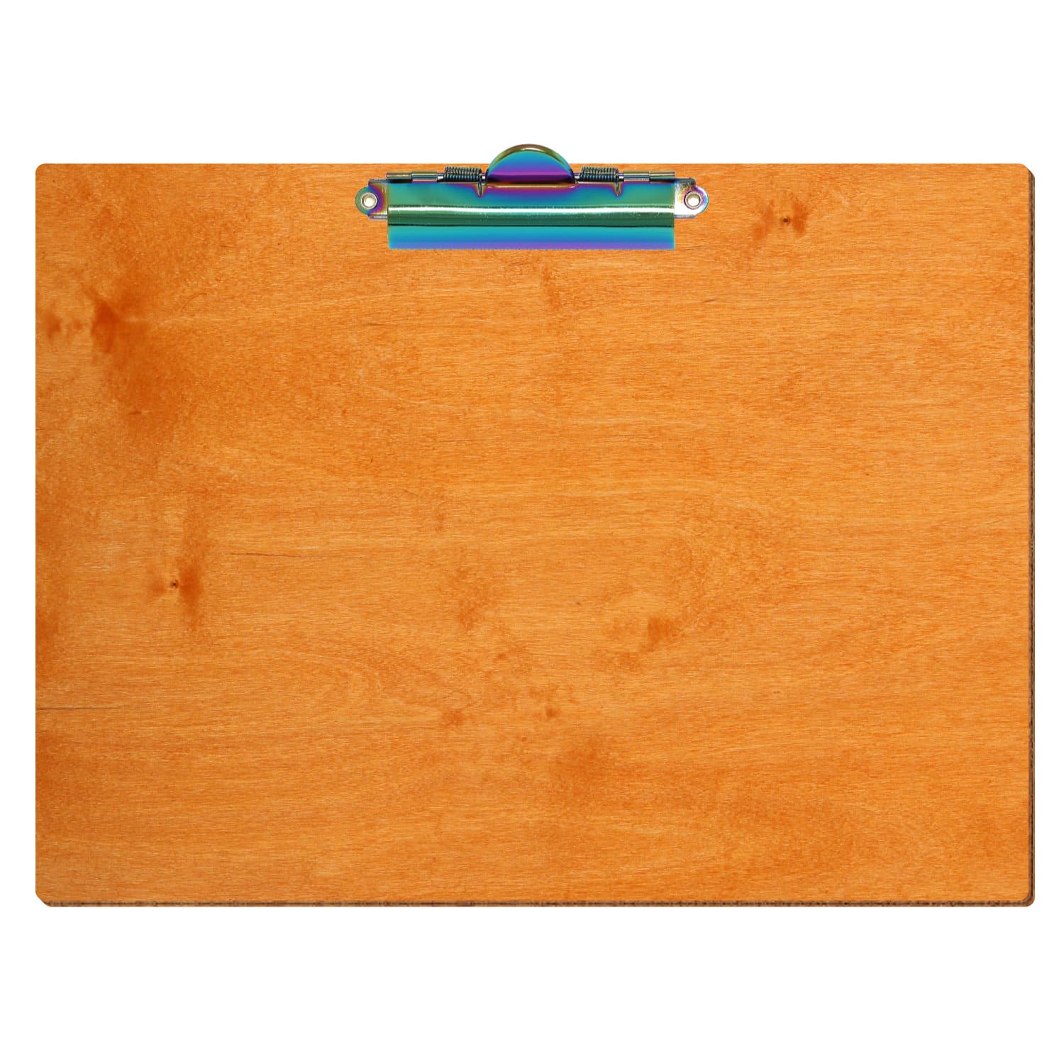 Klemmbrett Standardform Toscana A4 querkant Zahnklemme Regenbogen