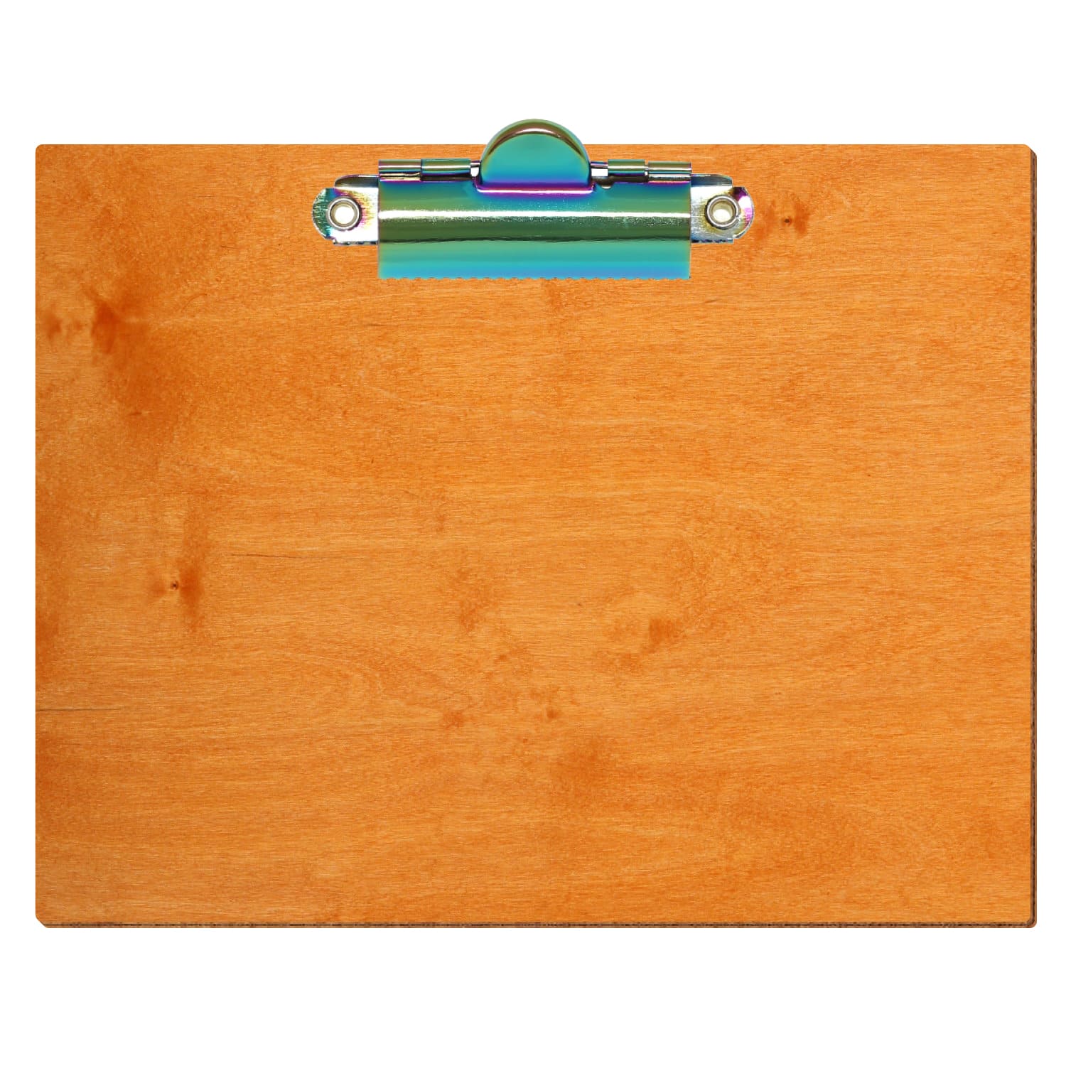 Klemmbrett Standardform Toscana A6 querkant Zahnklemme Regenbogen