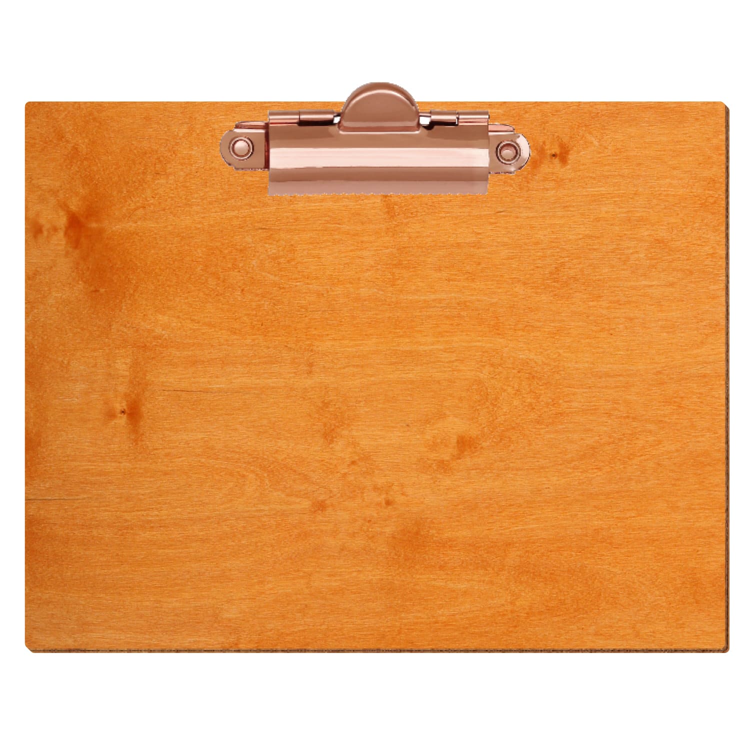 Klemmbrett Standardform Toscana A6 querkant Zahnklemme roségold