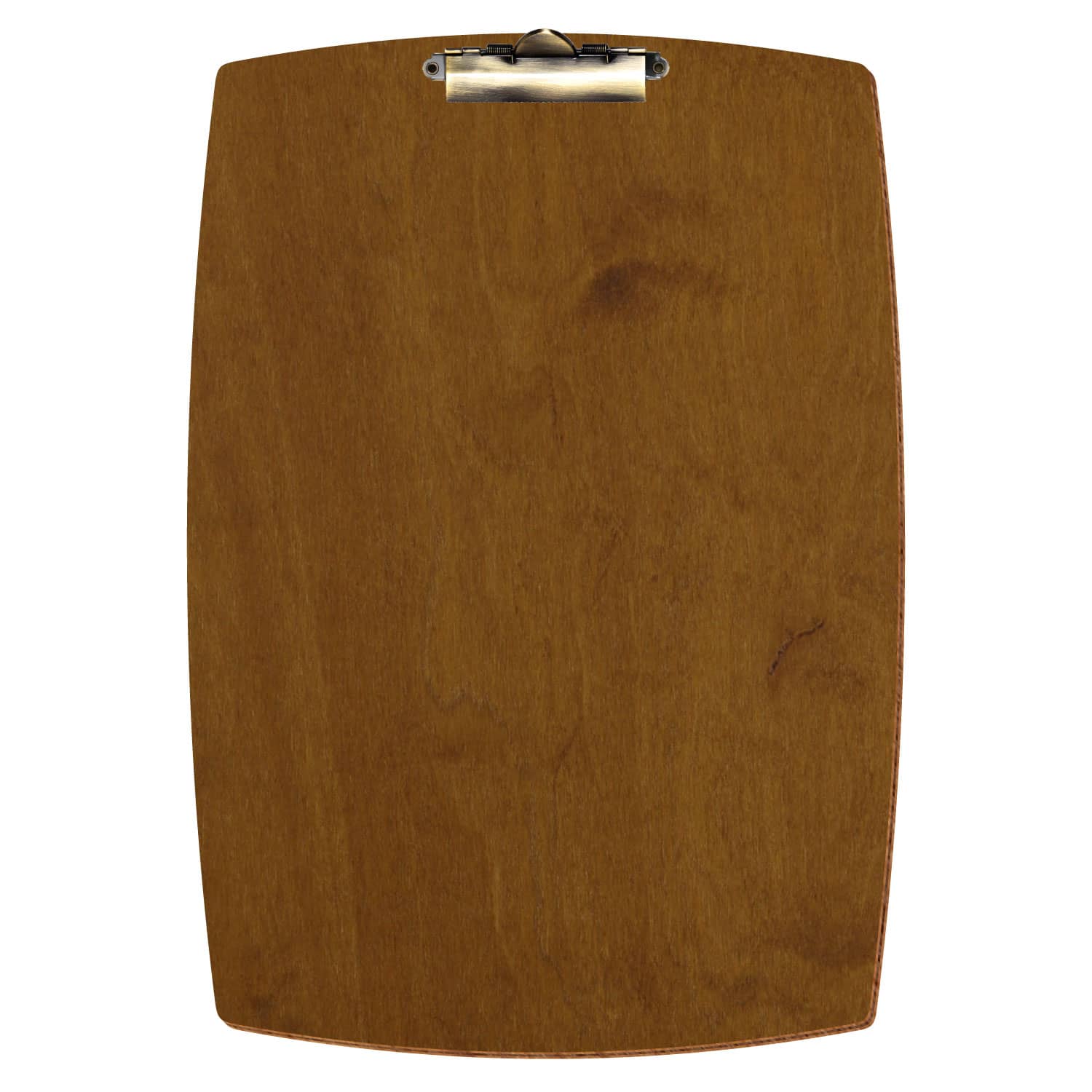 Klemmbrett konvex Teak A3 hochkant Zahnklemme antik