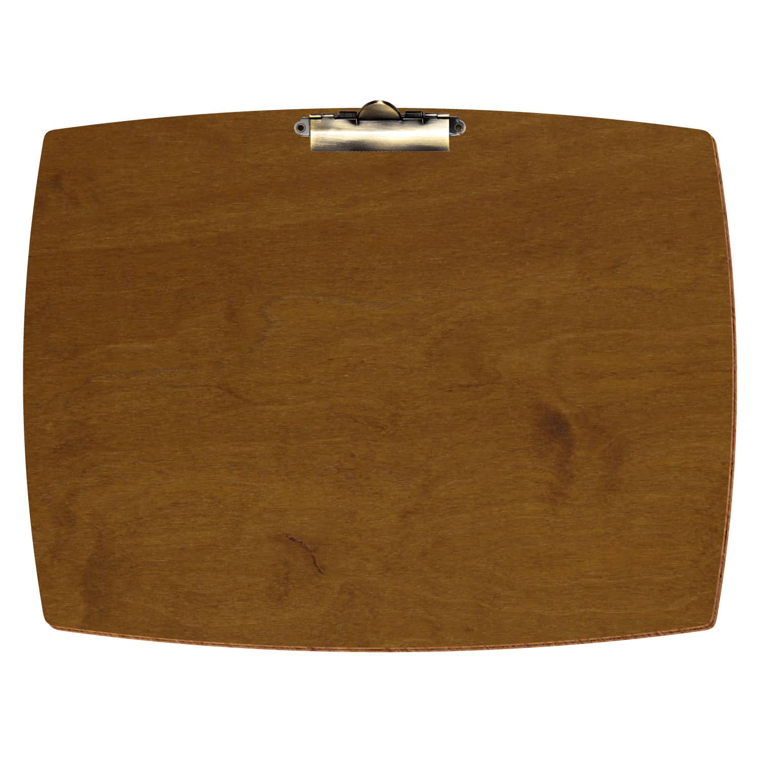 Klemmbrett konvex Teak A3 querkant Zahnklemme antik