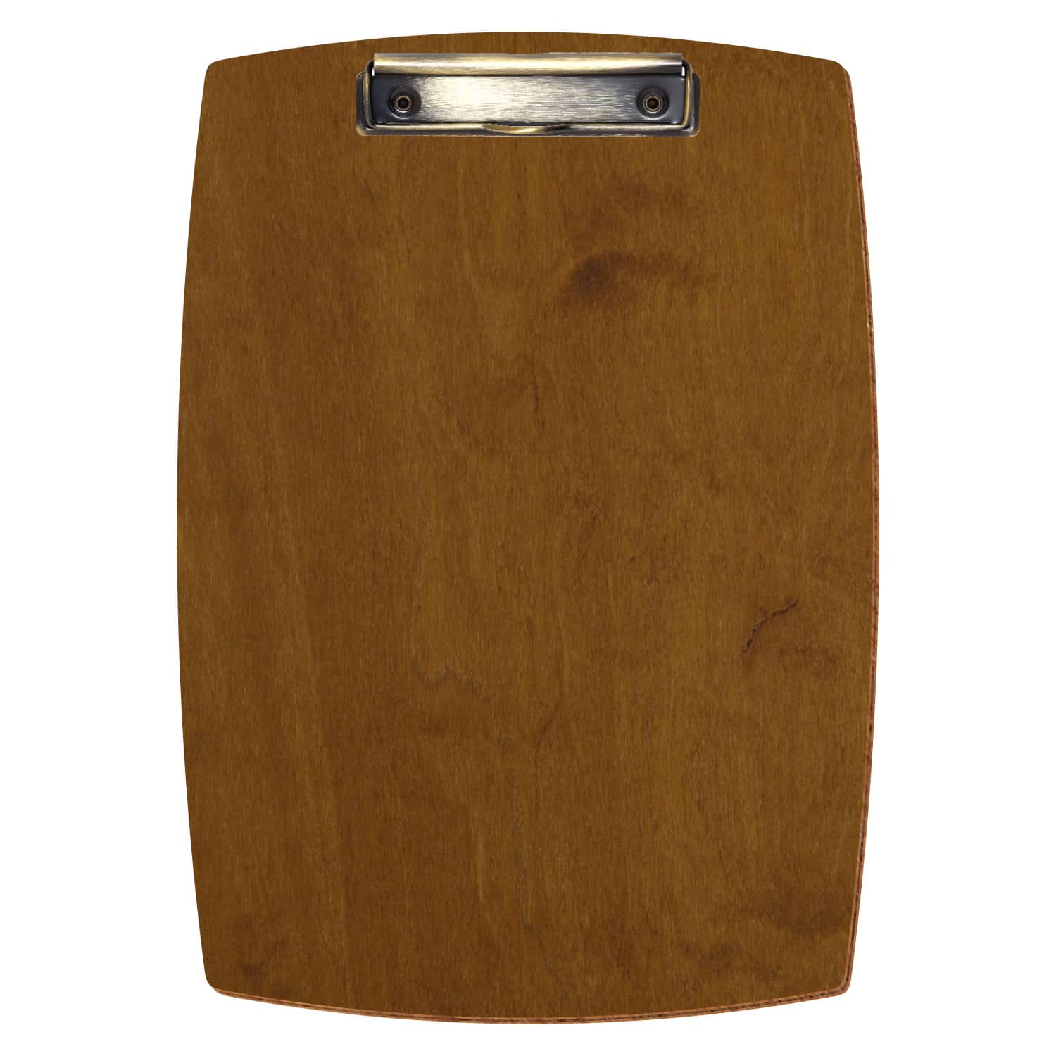 Klemmbrett konvex Teak A4 hochkant Bügelklemme antik