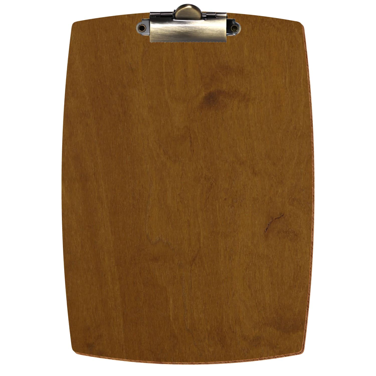Klemmbrett konvex Teak A5 hochkant Zahnklemme antik