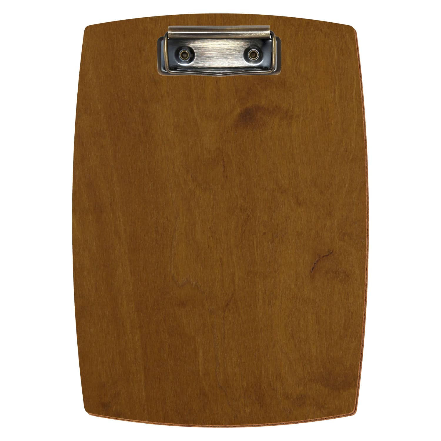 Klemmbrett konvex Teak A5 hochkant Bügelklemme antik