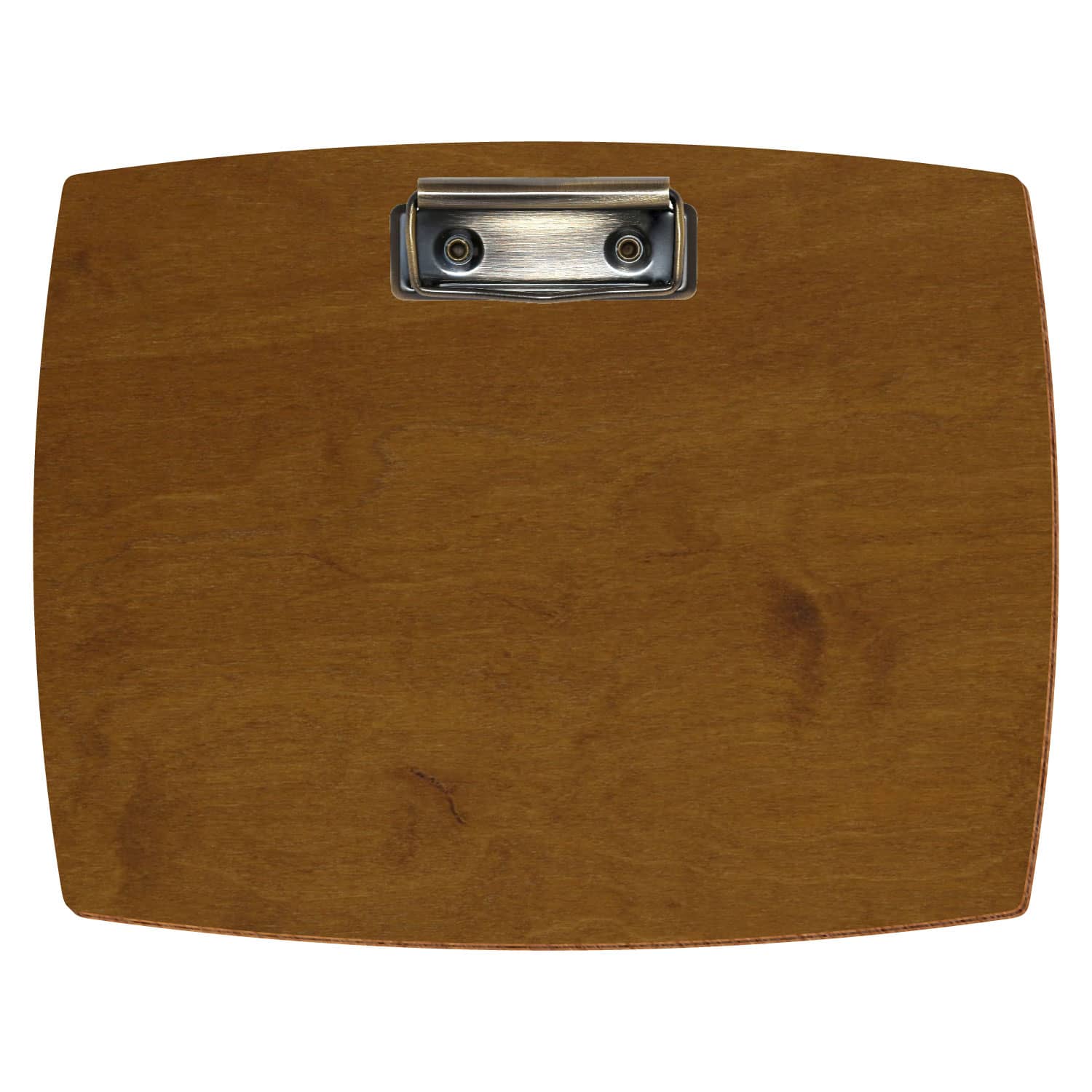 Klemmbrett konvex Teak A5 querkant Bügelklemme antik
