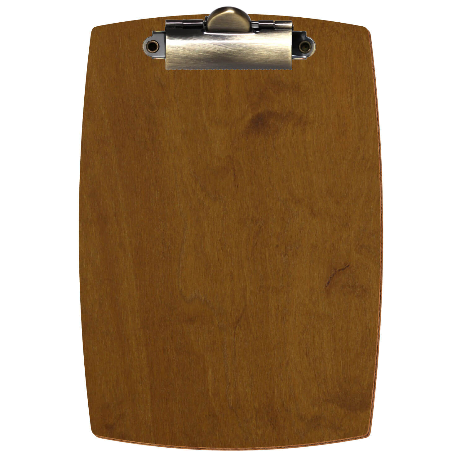 Klemmbrett konvex Teak A6 hochkant Zahnklemme antik