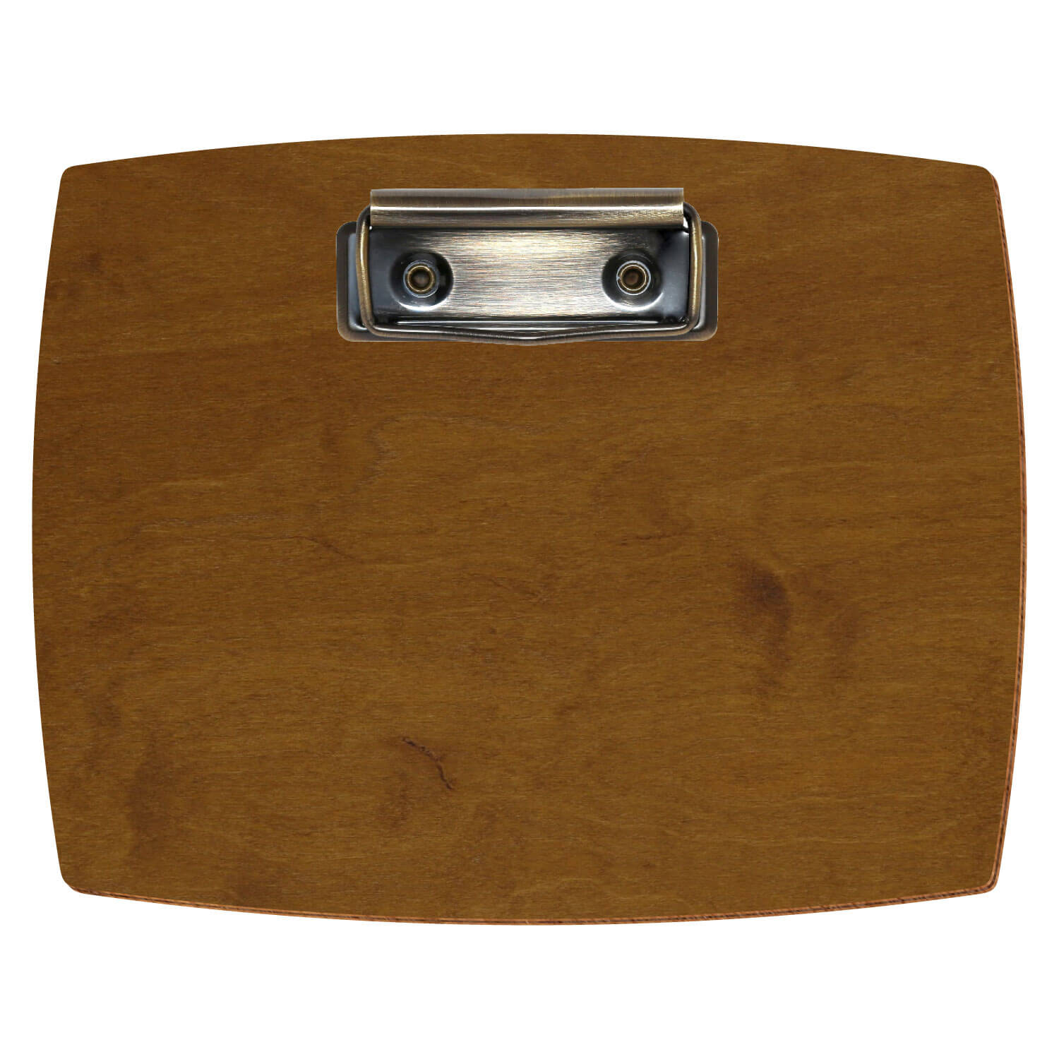 Klemmbrett konvex Teak A6 querkant Bügelklemme antik