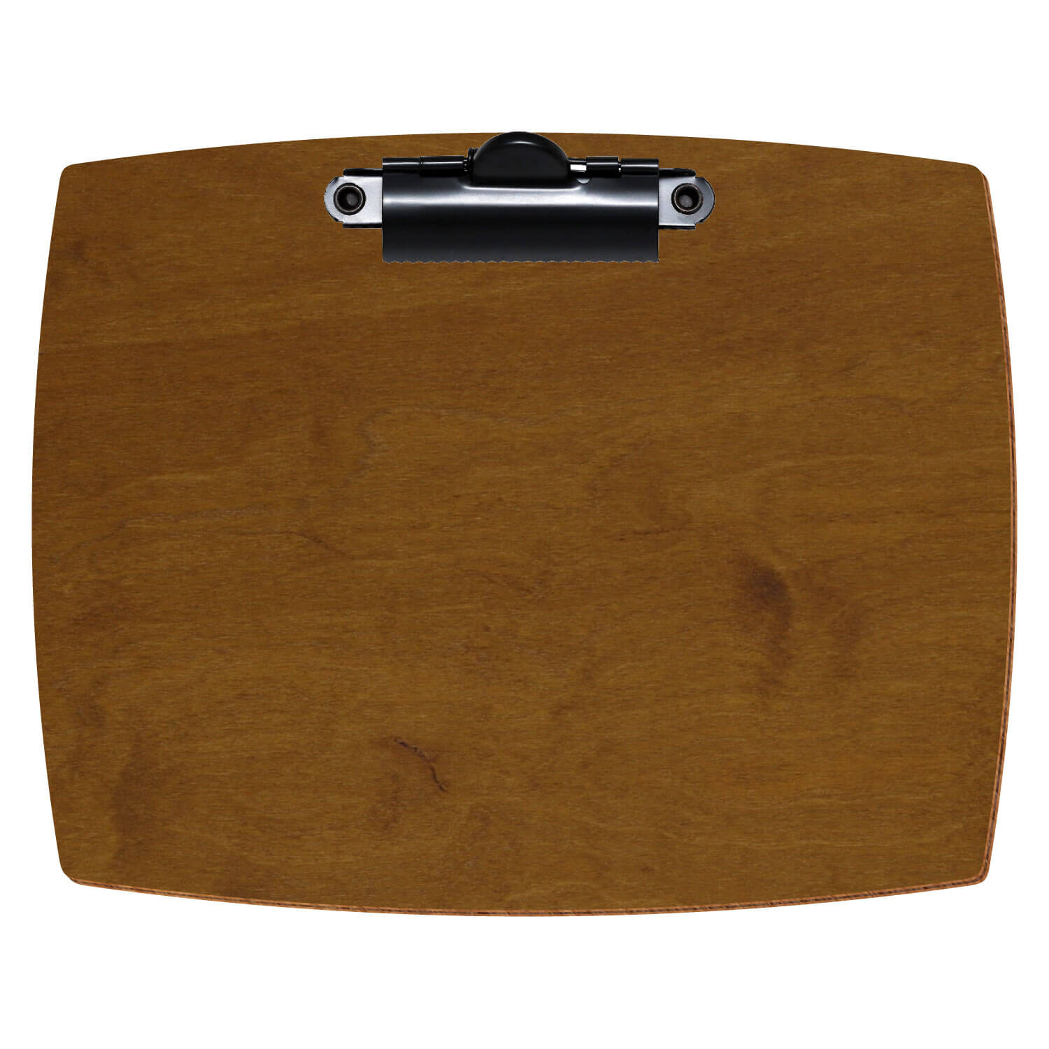 Klemmbrett konvex Teak A6 querkant Zahnklemme schwarz