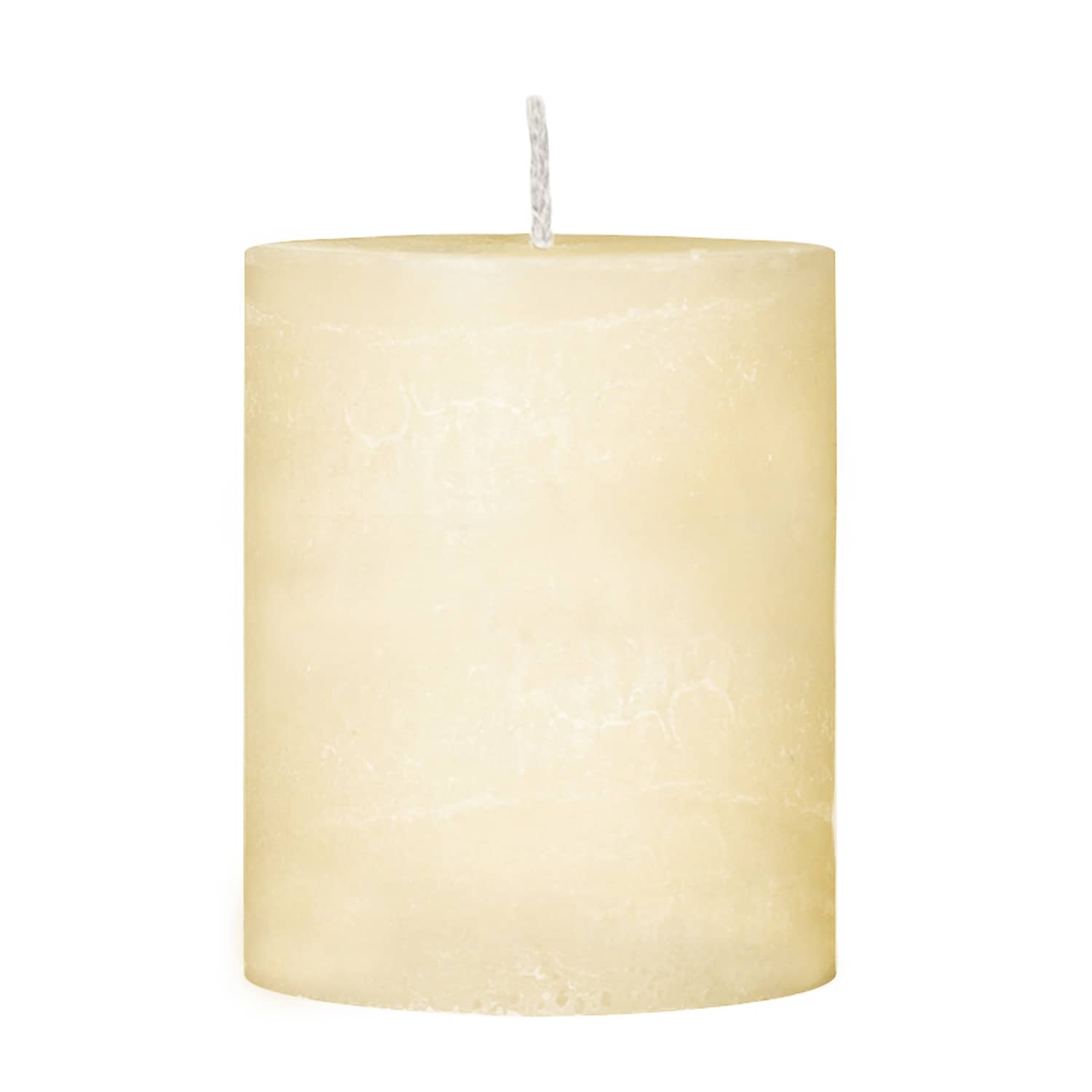 Stumpenkerzen rustikal creme