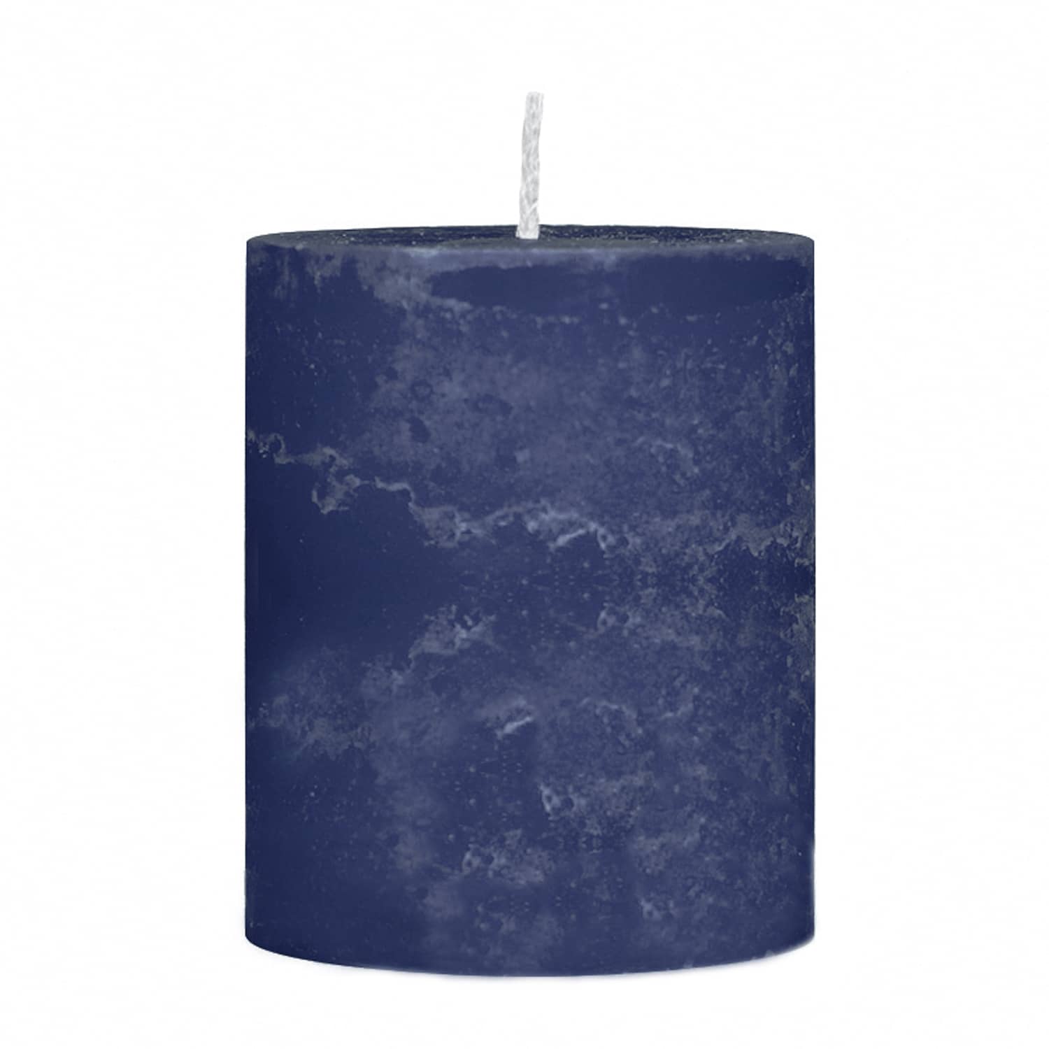Stumpenkerzen rustikal blau