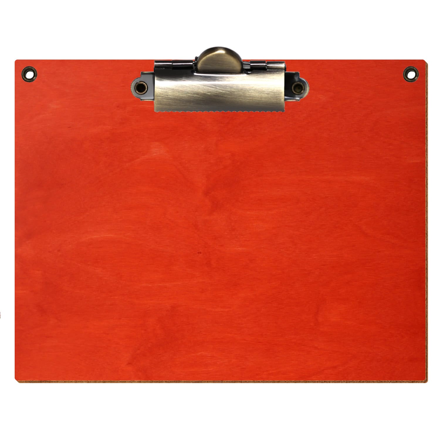Klemmbrett Standardform Scharlachrot mit 2 Ösen A6 querkant Zahnklemme antik