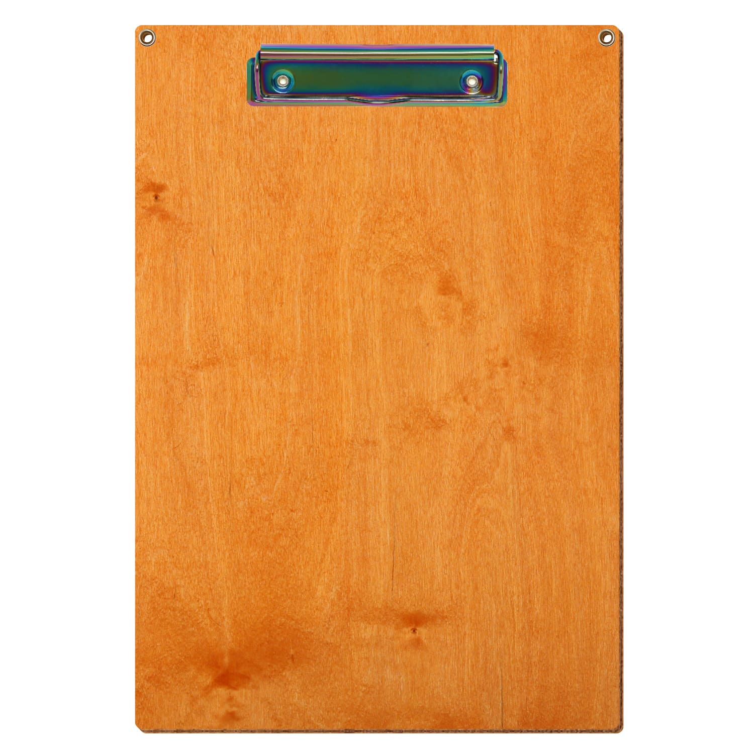 Klemmbrett Standardform Toscana mit 2 Ösen A4 hochkant Bügelklemme Regenbogen