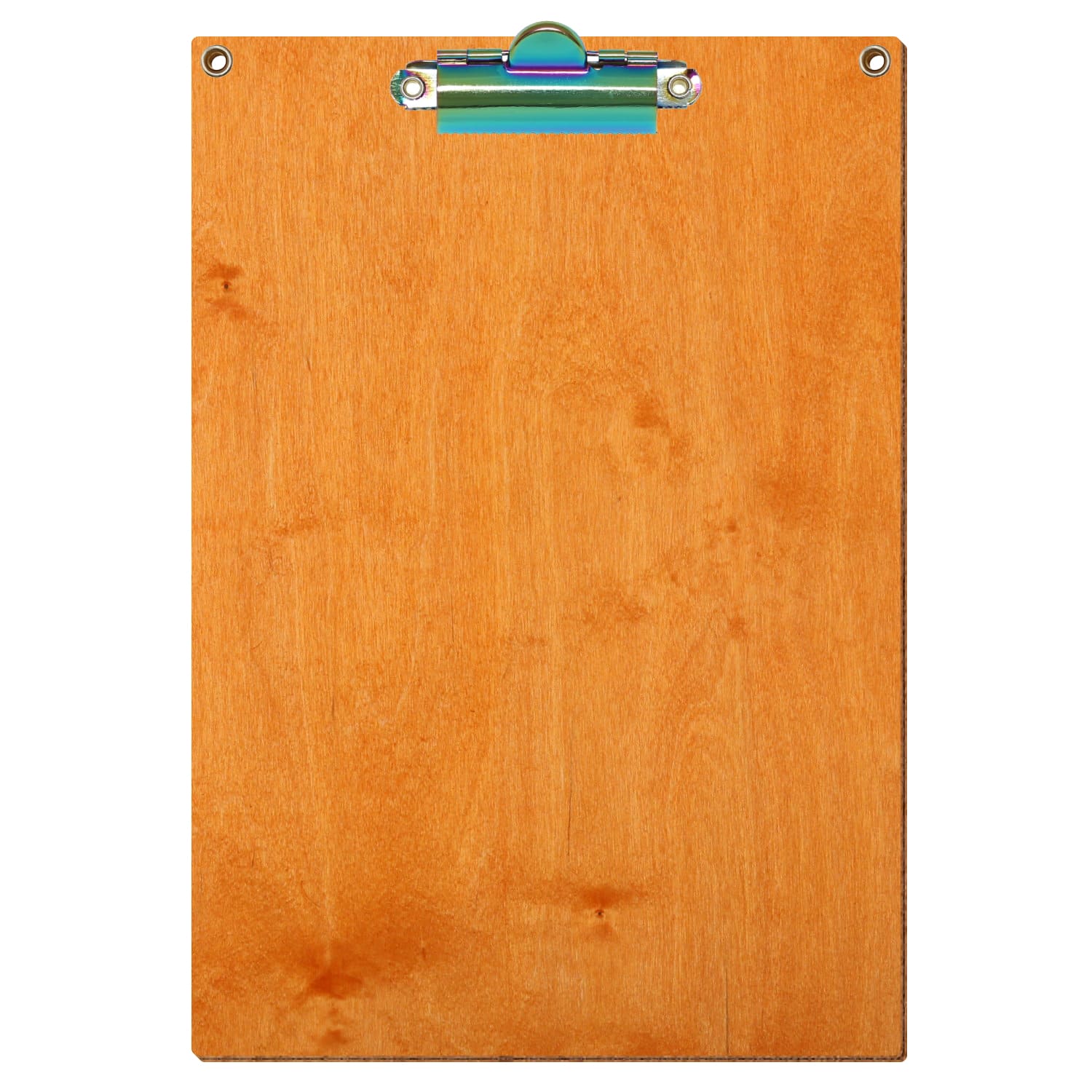 Klemmbrett Standardform Toscana mit 2 Ösen A5 hochkant Zahnklemme Regenbogen