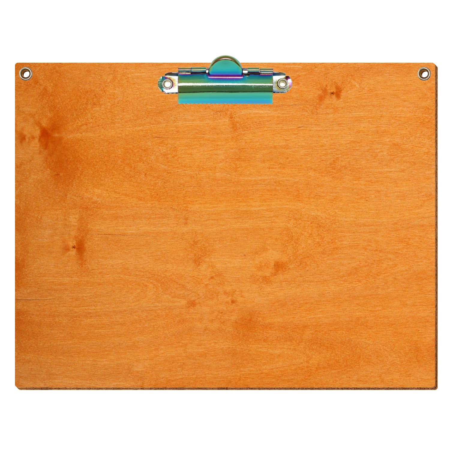 Klemmbrett Standardform Toscana mit 2 Ösen A5 querkant Zahnklemme Regenbogen