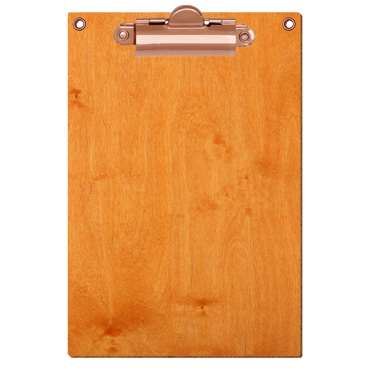 Klemmbrett Standardform Toscana mit 2 Ösen A6 hochkant Zahnklemme roségold