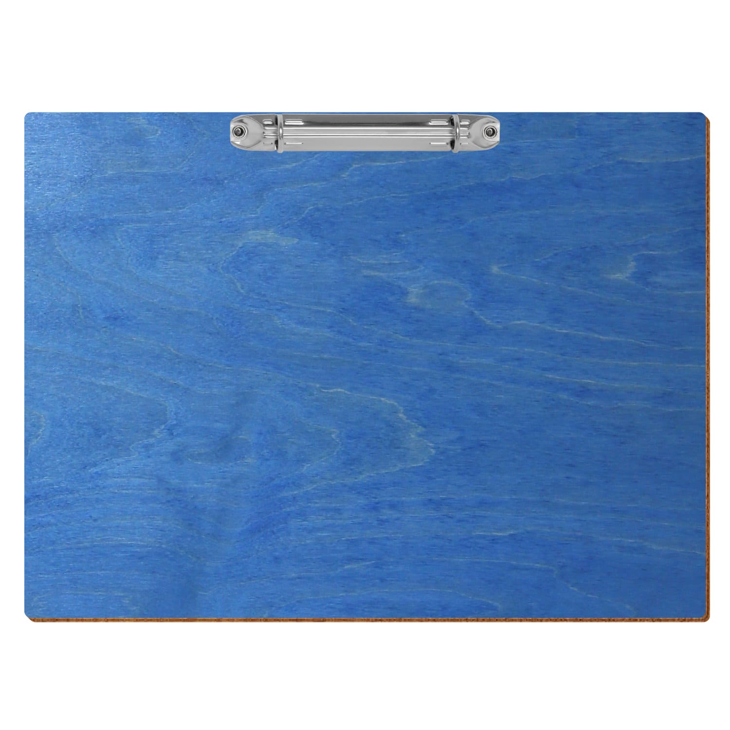 Ringbuchbrett Standardform Kornblumenblau A4 querkant Ringbuchmechanik silber