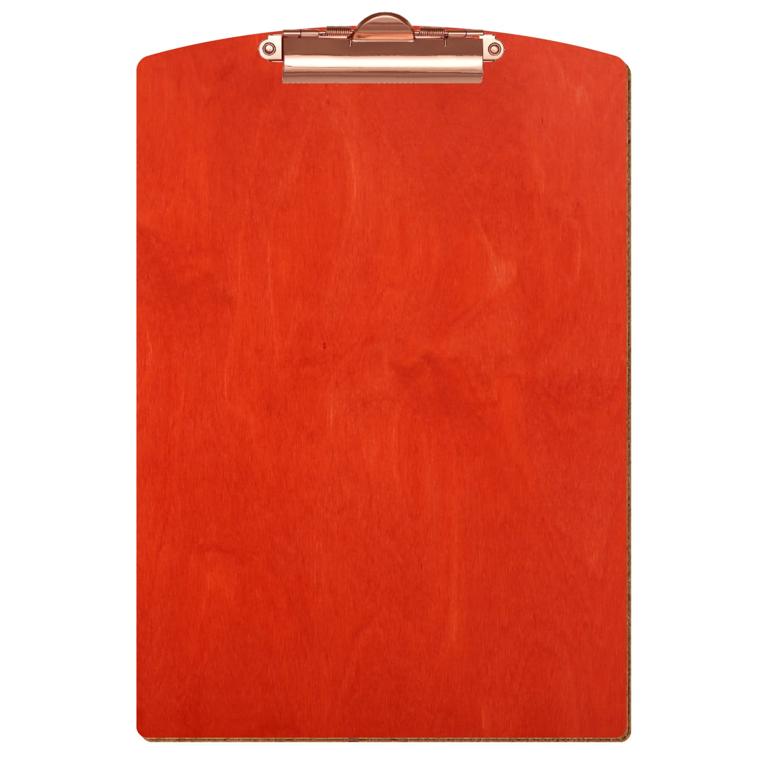 Klemmbrett Segmentform Scharlachrot A4 hochkant Zahnklemme roségold