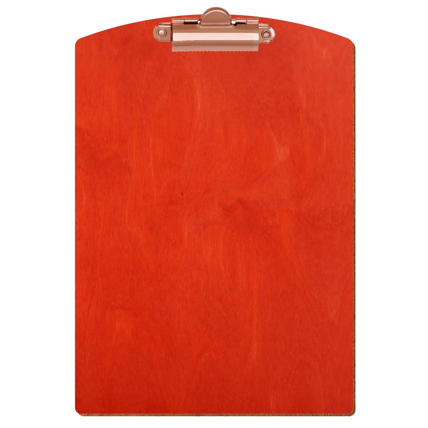 Klemmbrett Segmentform Scharlachrot A5 hochkant Zahnklemme roségold