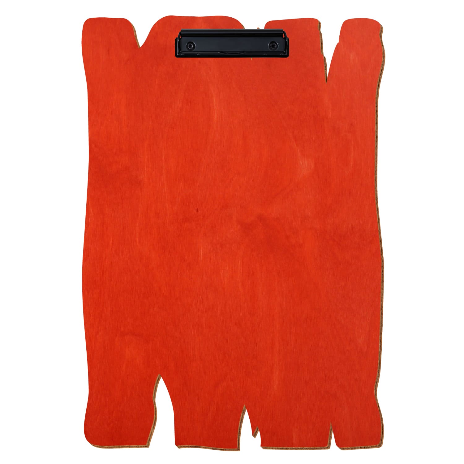 Klemmbrett Holzbrettform Scharlachrot A3 hochkant Bügelklemme schwarz