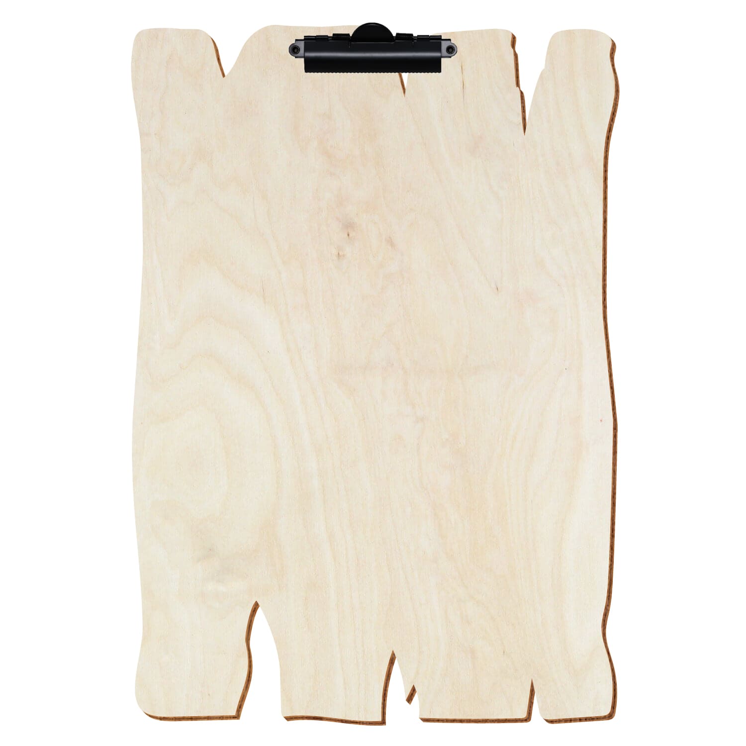 Klemmbrett Holzbrettform Birke natur A3 hochkant Zahnklemme schwarz