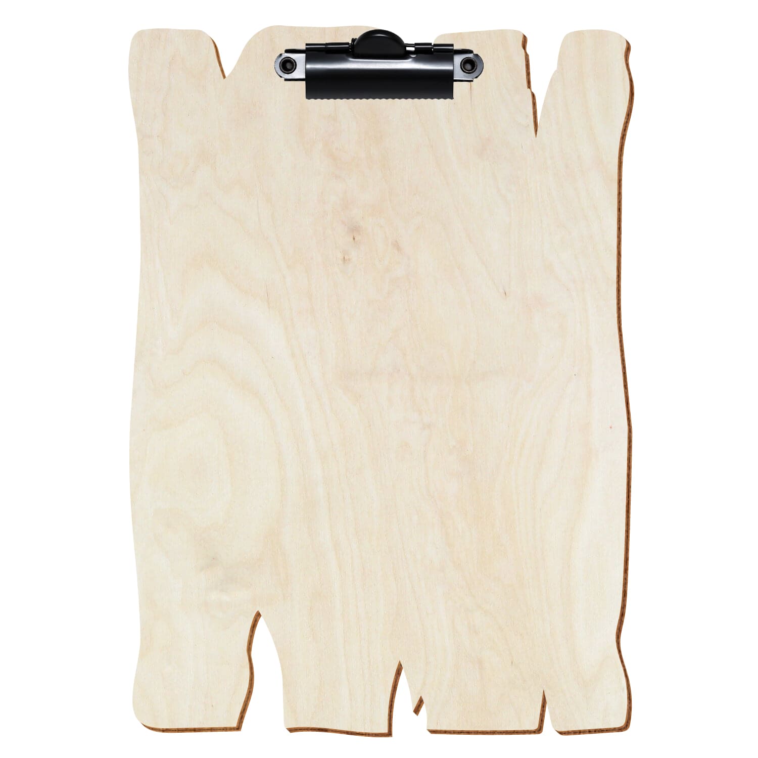 Klemmbrett Holzbrettform Birke natur A5 hochkant Zahnklemme schwarz