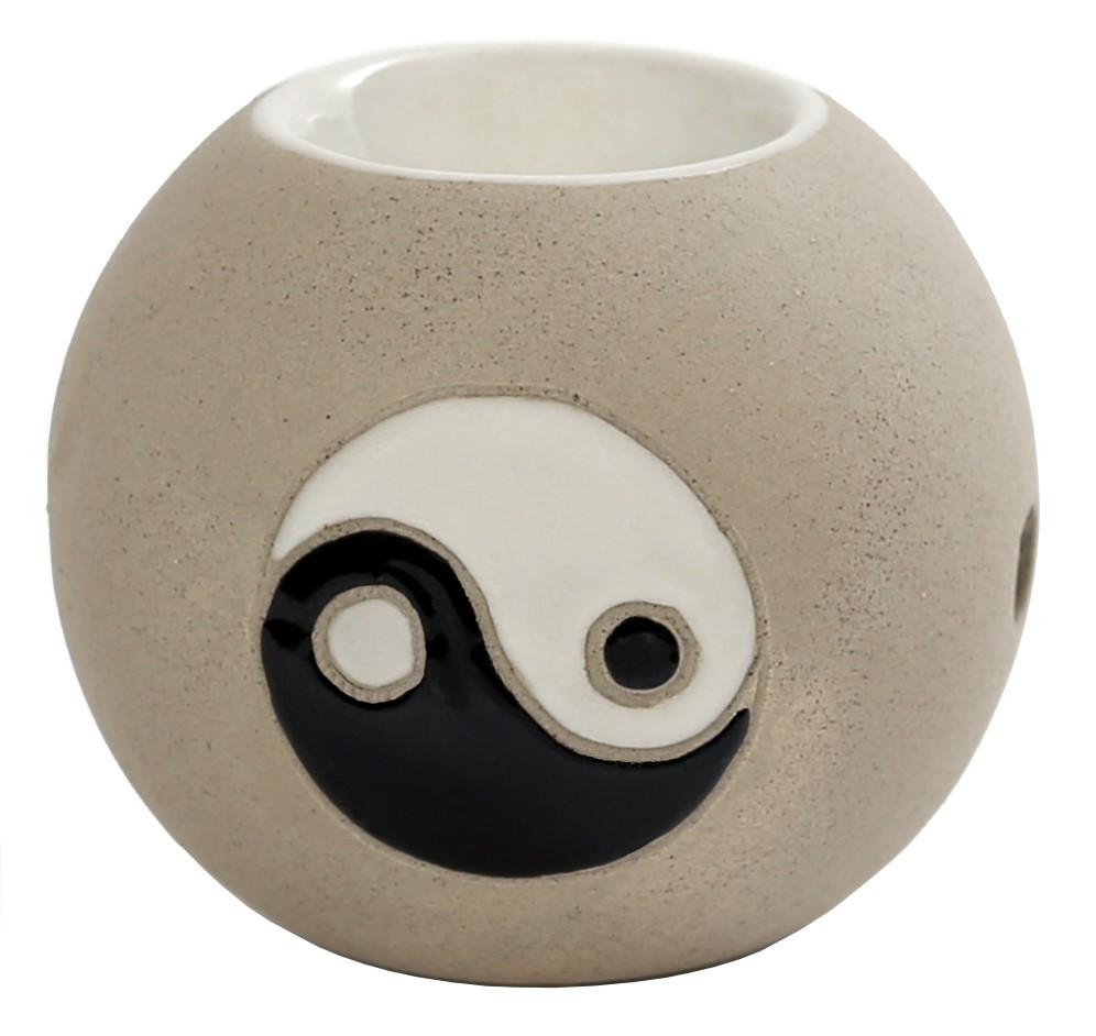 Windlicht Duftstövchen aus Keramik Yin Yang