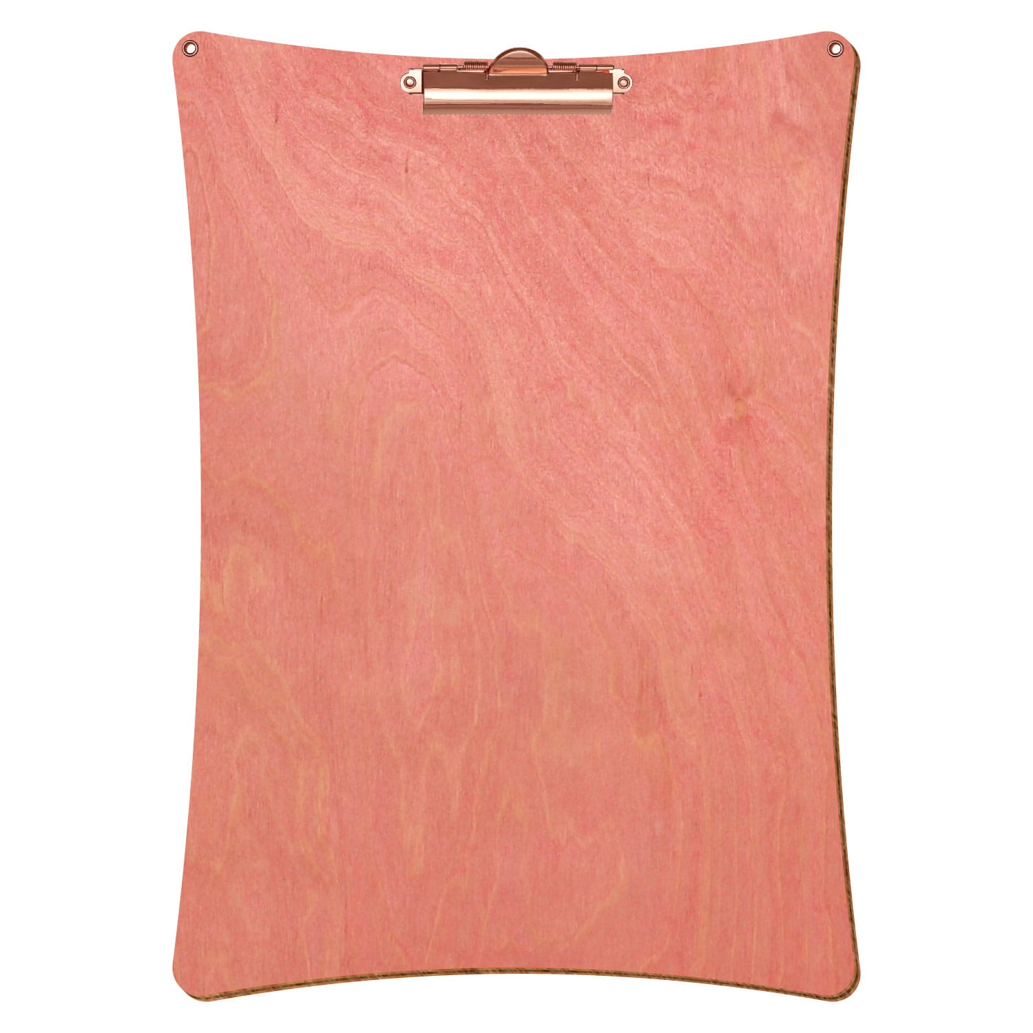 Klemmbrett konkav mit 2 Ösen Rosa A3 hochkant Zahnklemme roségold