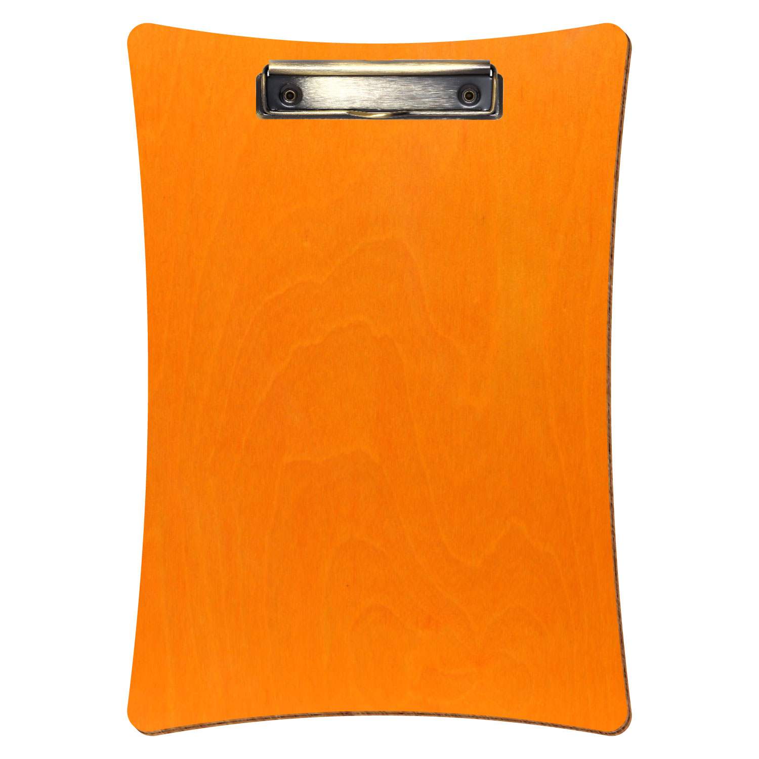 Klemmbrett konkav Orange A4 hochkant Bügelklemme antik