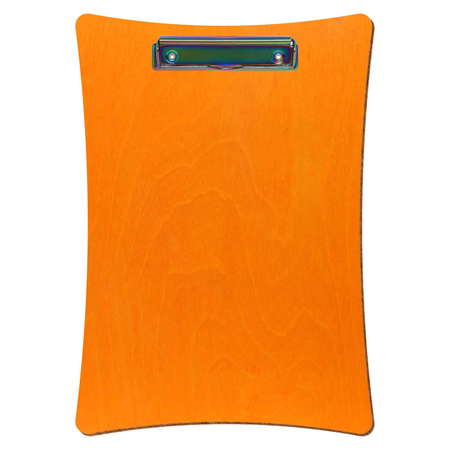 Klemmbrett konkav Orange A4 hochkant Bügelklemme Regenbogen