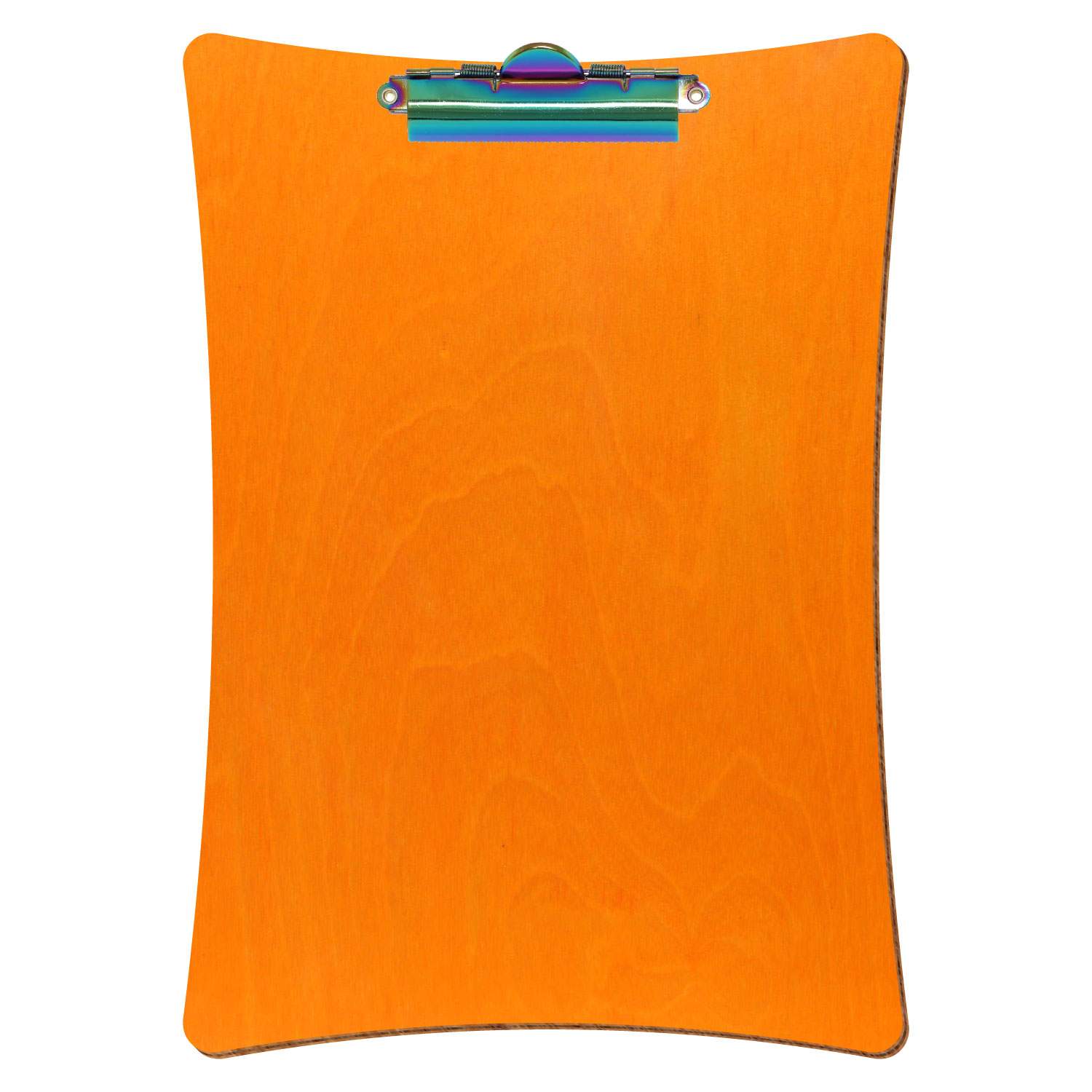 Klemmbrett konkav Orange A4 hochkant Zahnklemme Regenbogen