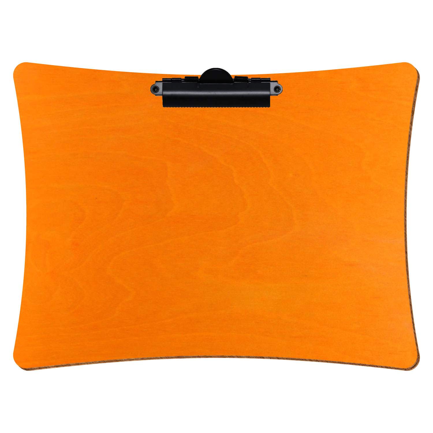 Klemmbrett konkav Orange A4 querkant Zahnklemme schwarz