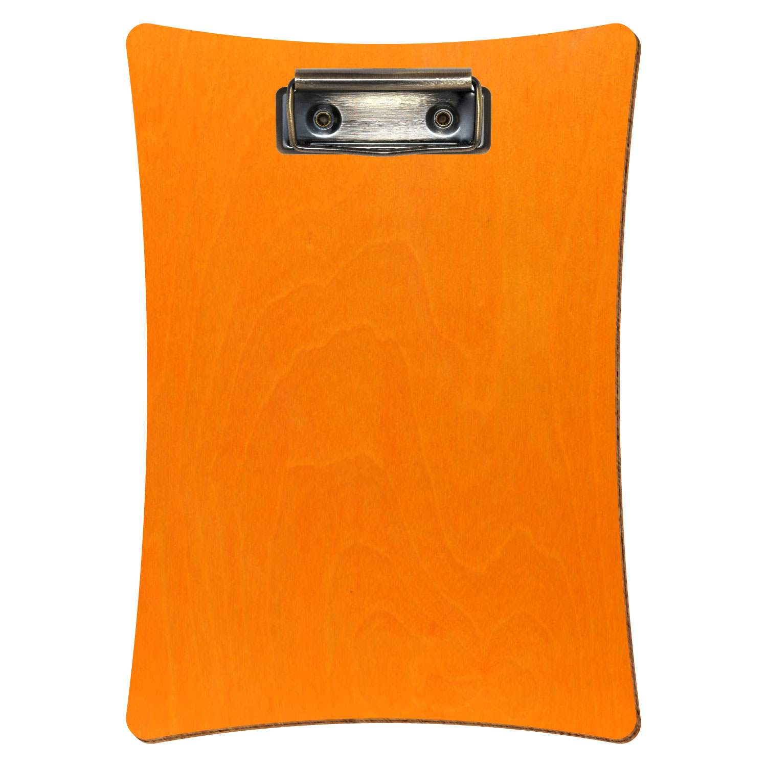 Klemmbrett konkav Orange A5 hochkant Bügelklemme antik