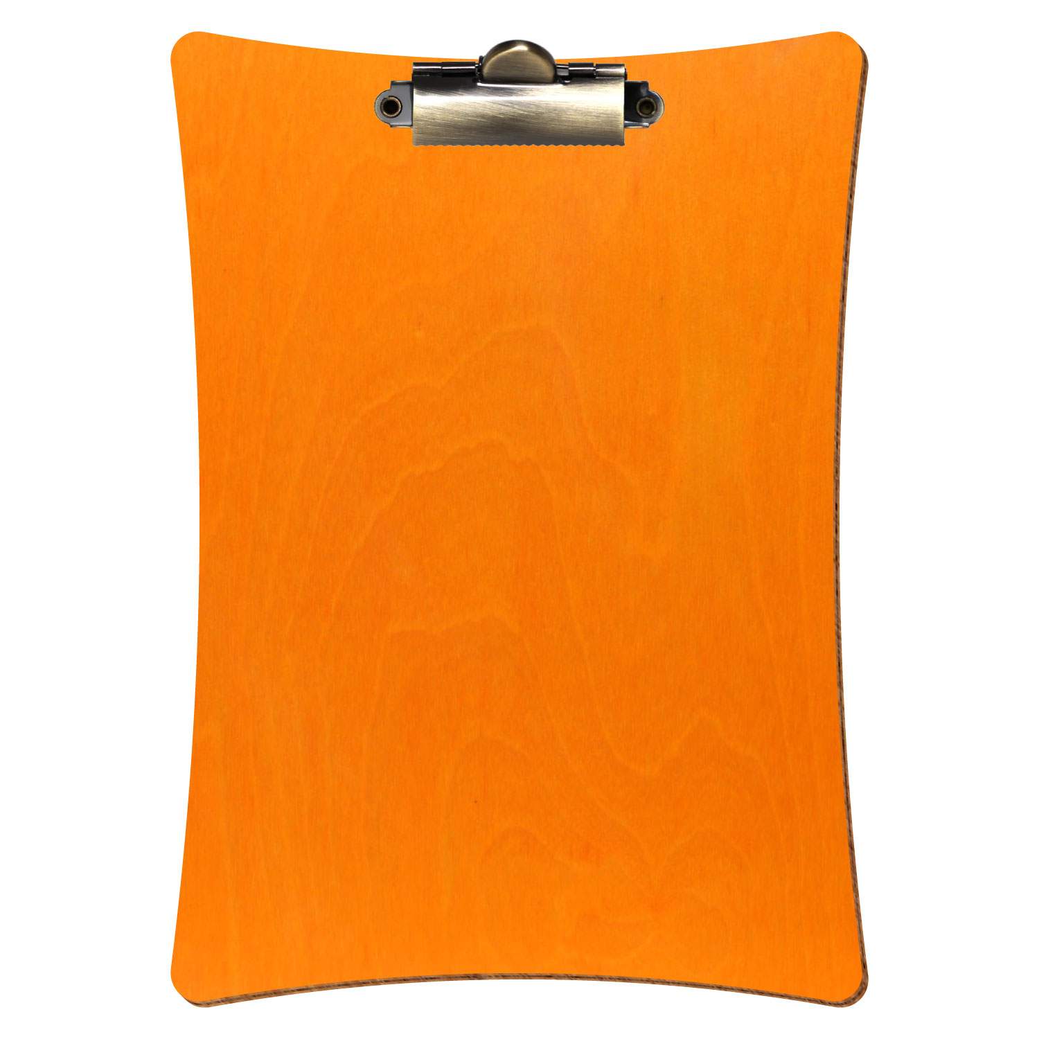 Klemmbrett konkav Orange A5 hochkant Zahnklemme antik