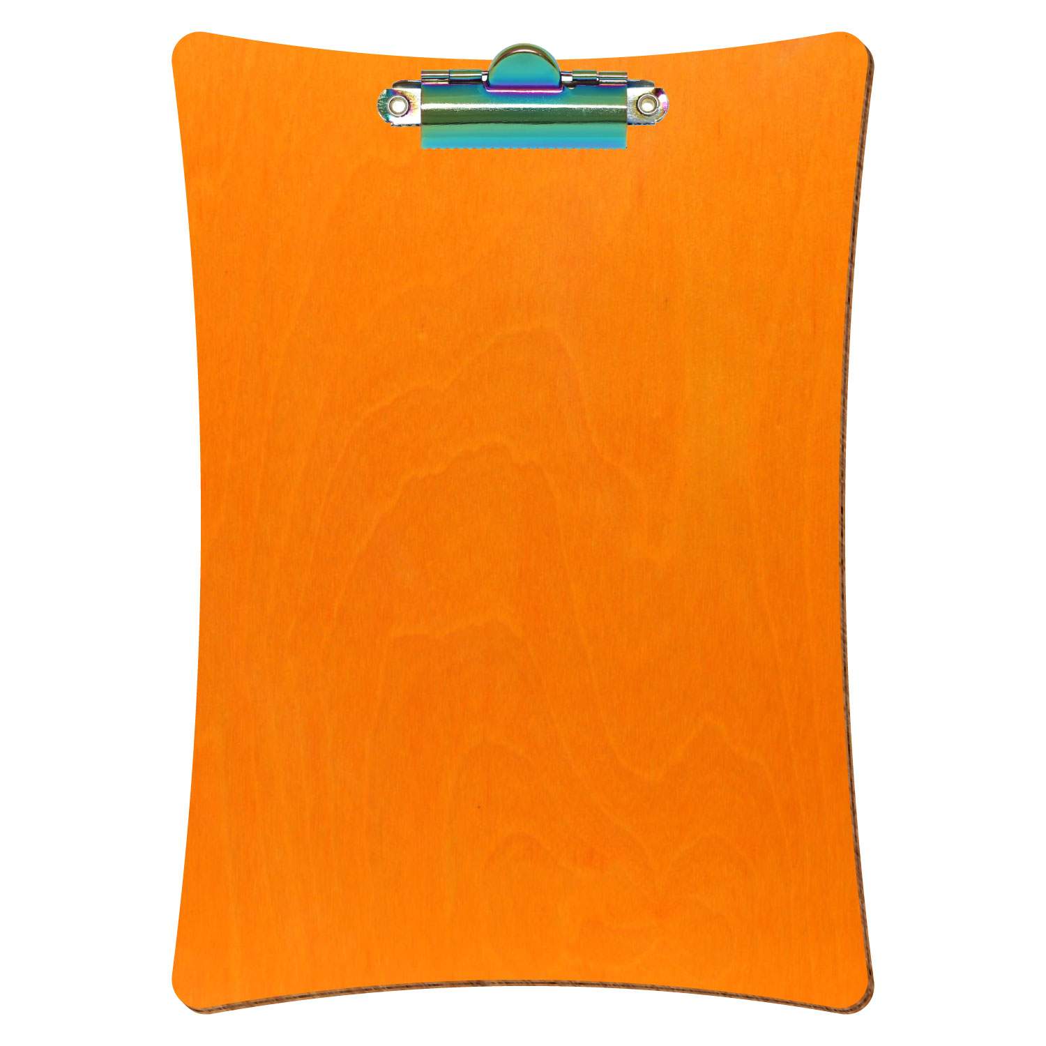 Klemmbrett konkav Orange A5 hochkant Zahnklemme Regenbogen