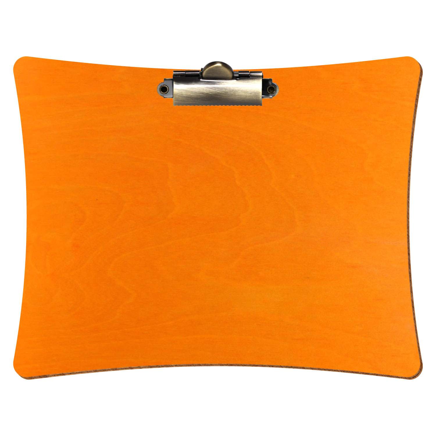 Klemmbrett konkav Orange A5 querkant Zahnklemme antik