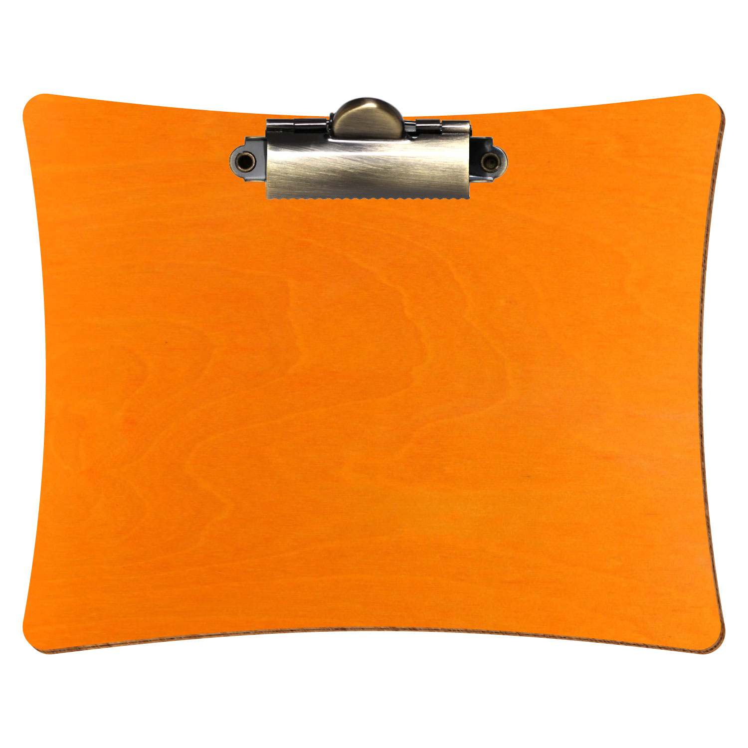 Klemmbrett konkav Orange A6 querkant Zahnklemme antik