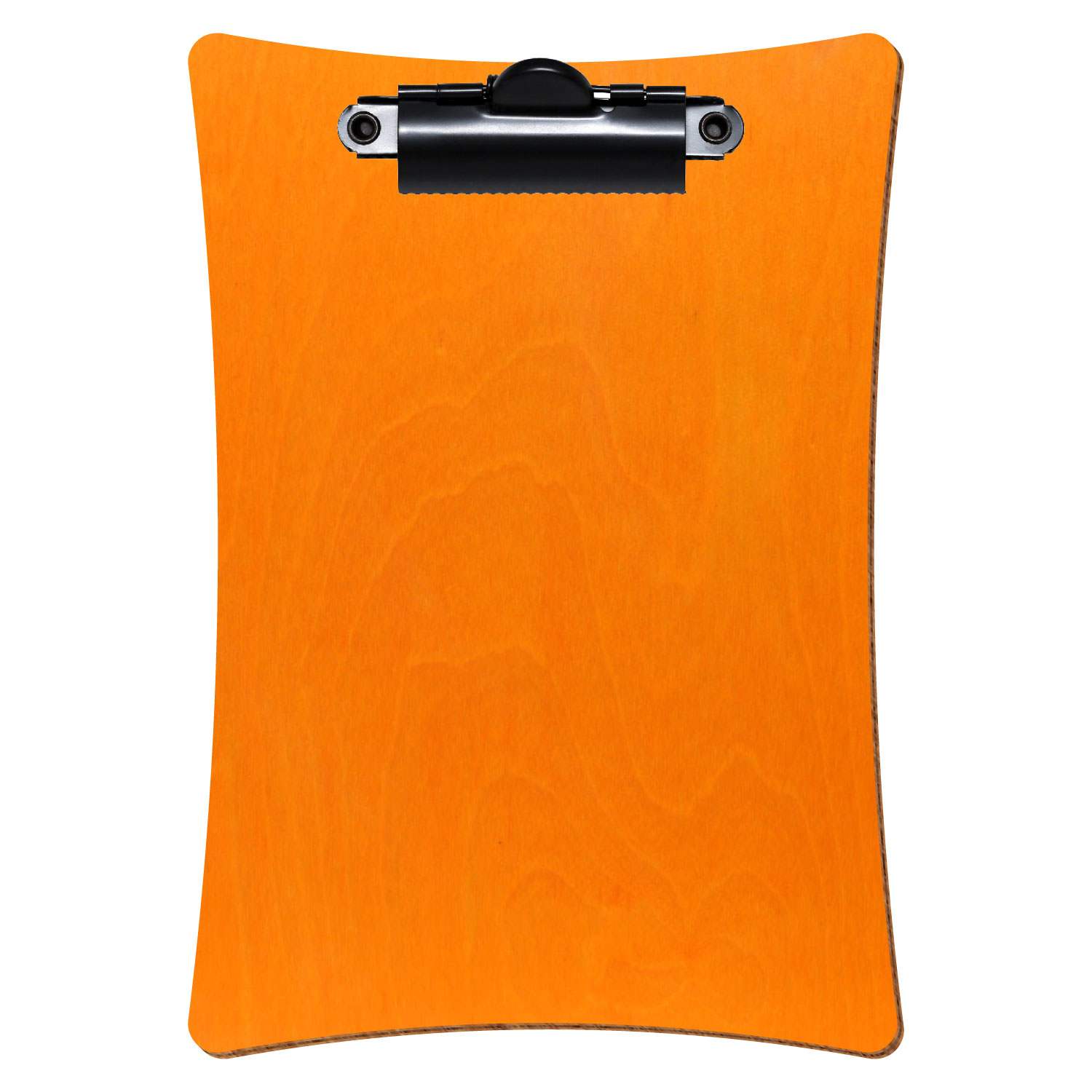 Klemmbrett konkav Orange A6 hochkant Zahnklemme schwarz