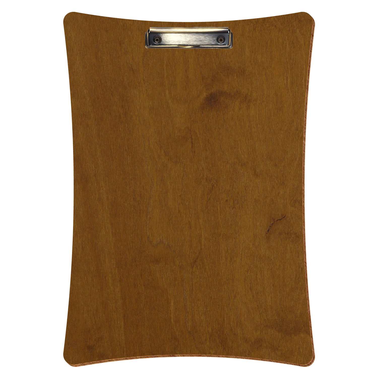 Klemmbrett konkav Teak A3 hochkant Bügelklemme antik