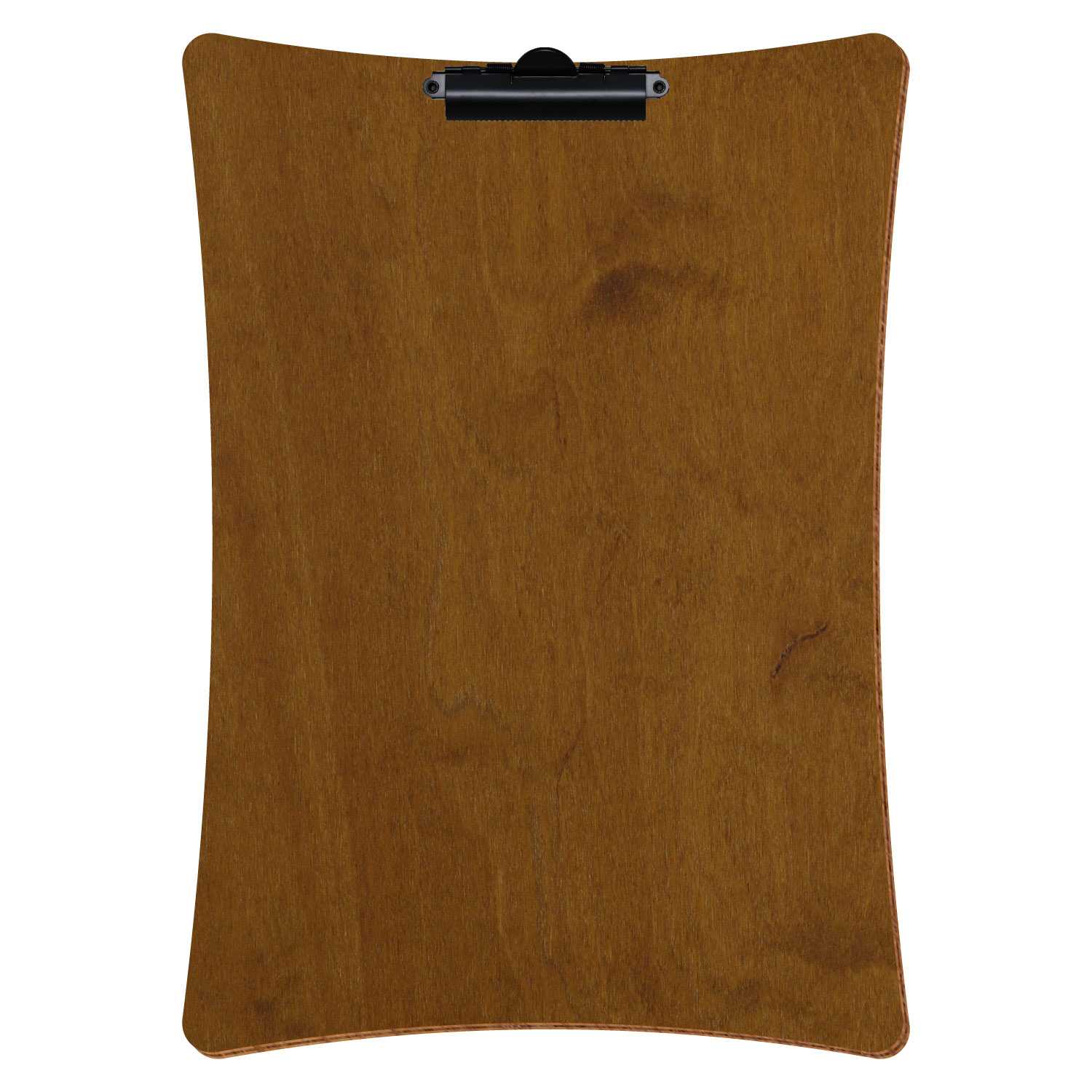 Klemmbrett konkav Teak A3 hochkant Zahnklemme schwarz