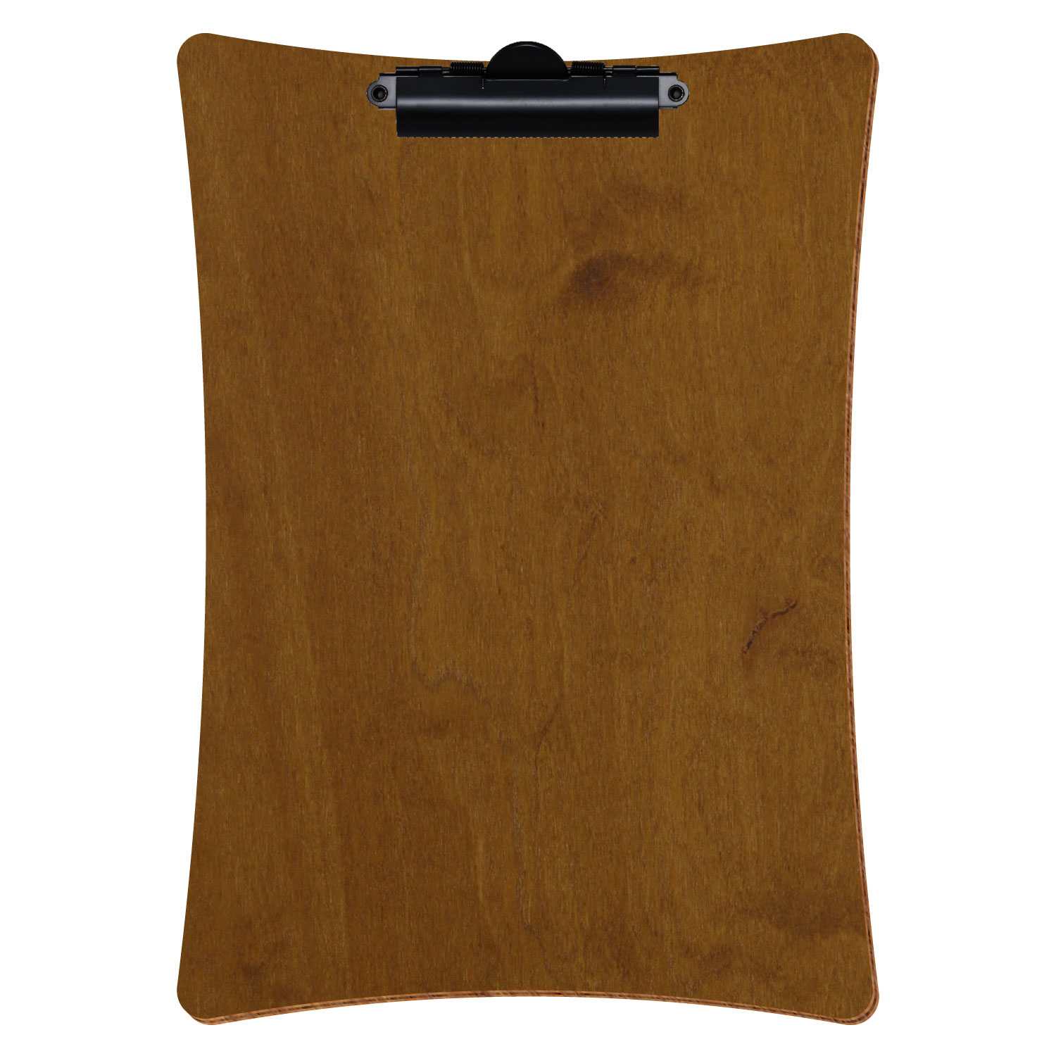 Klemmbrett konkav Teak A4 hochkant Zahnklemme schwarz